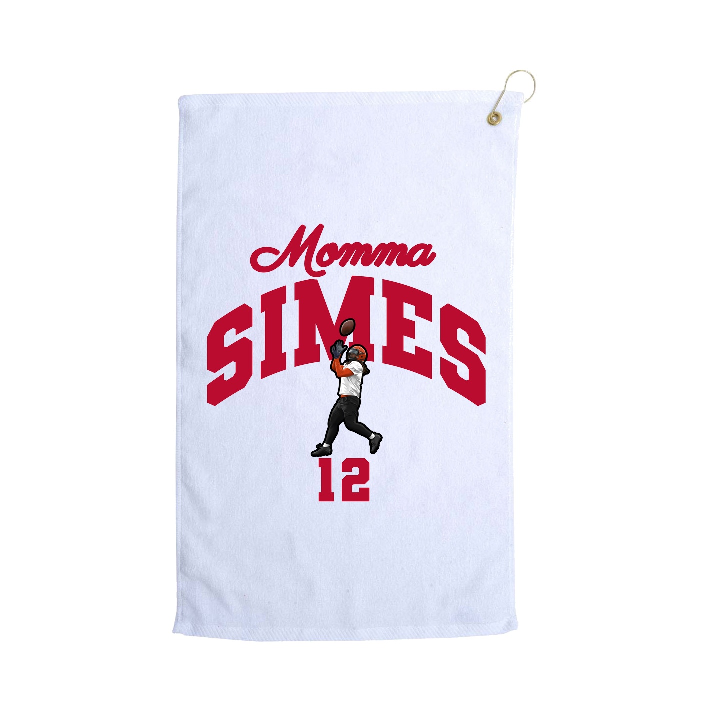 Golf Towel — Mothers Day Arch in White