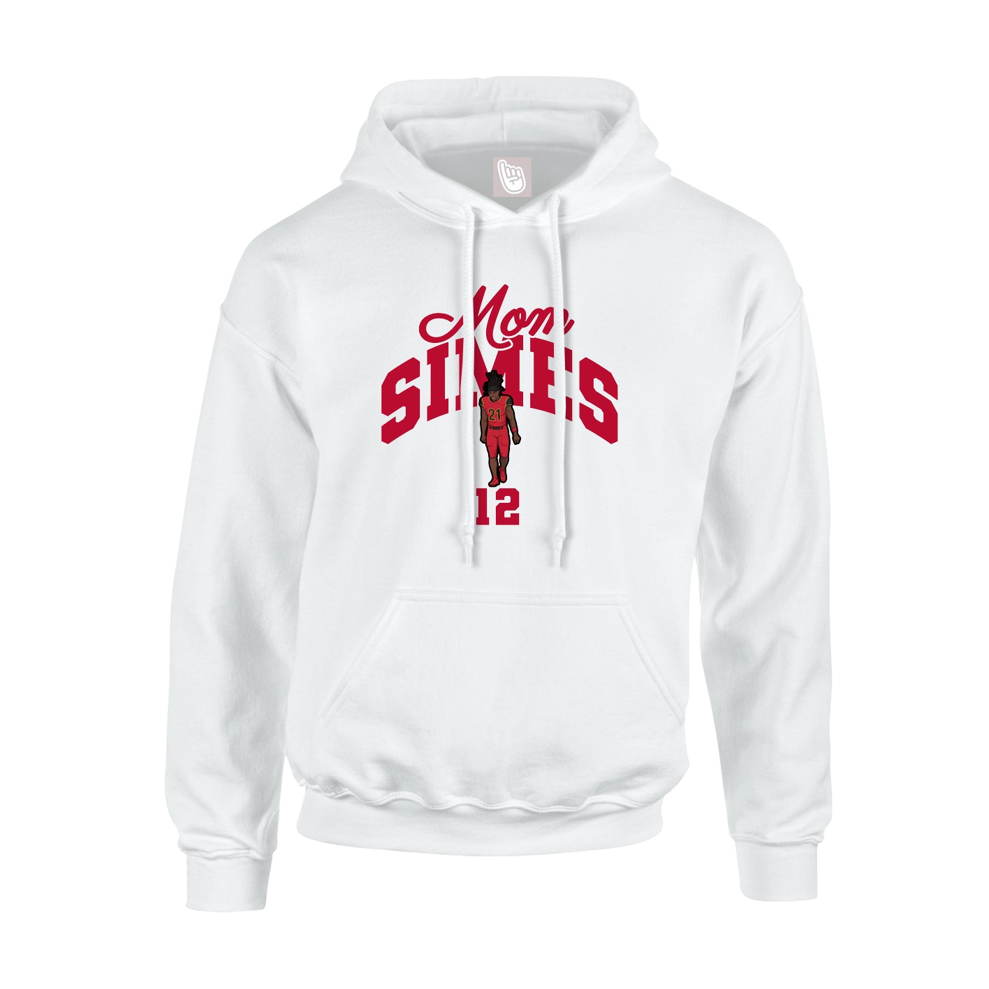 Hoodie — Mothers Day Arch in White