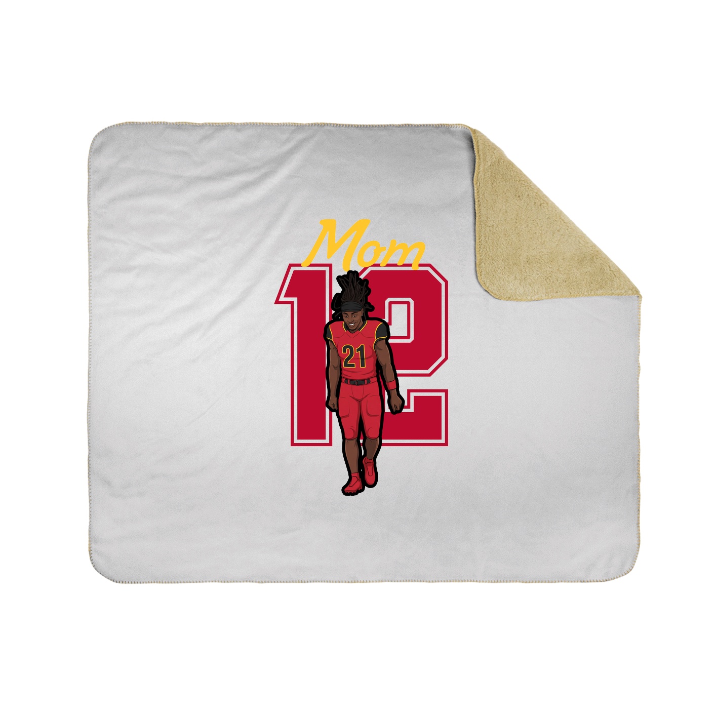 Throw Blanket — Mothers Day Shirsey in White