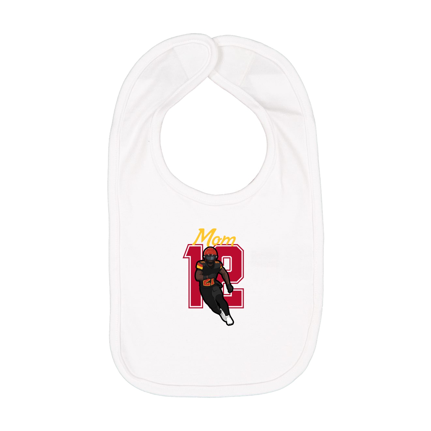 Infant Bib — Mothers Day Shirsey in White