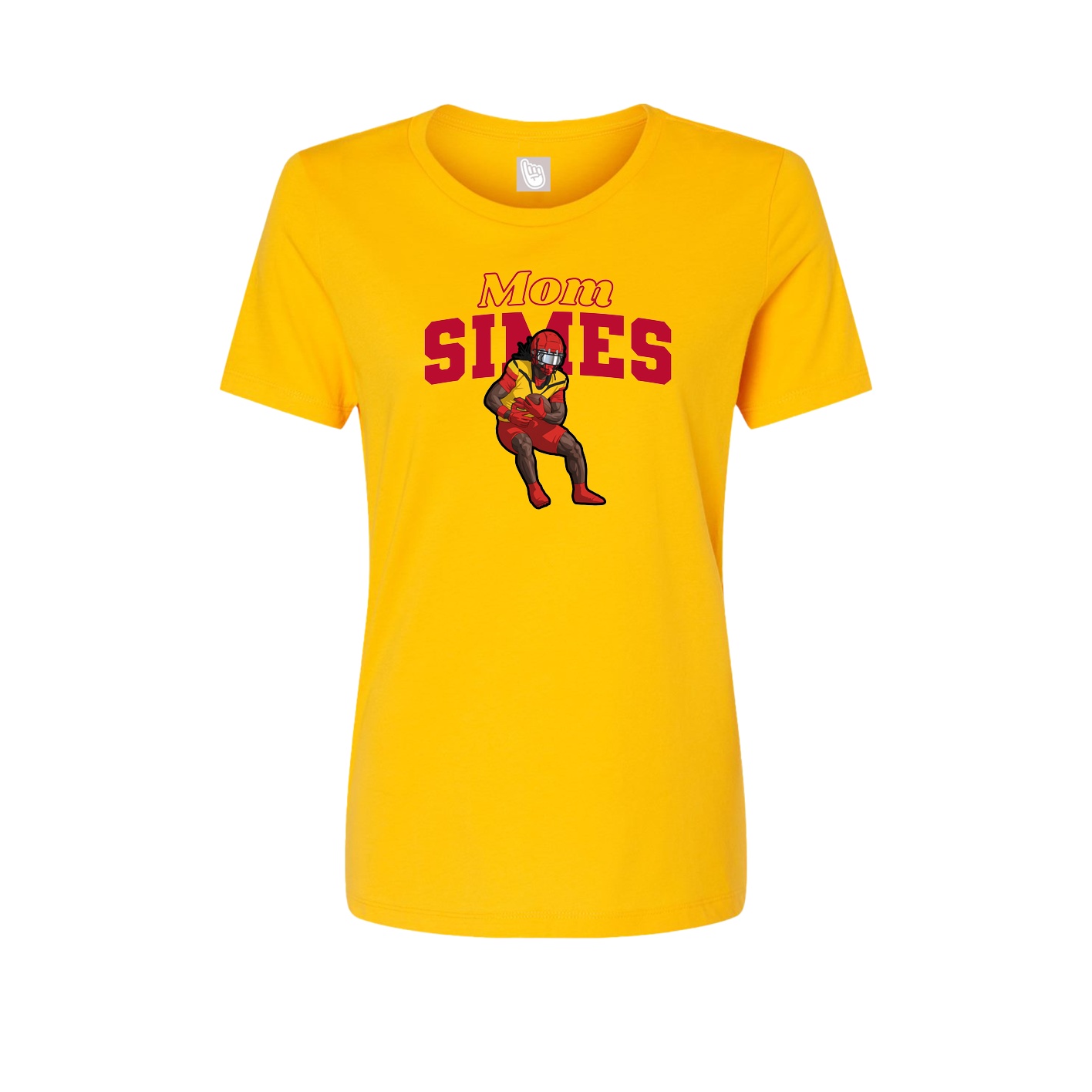 Womens Tee — Mothers Day Block in Gold