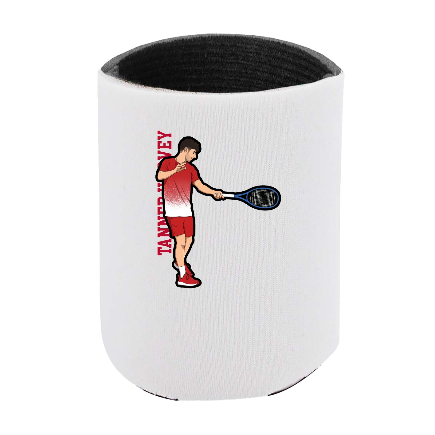 Can Holder — Name Vertical in White