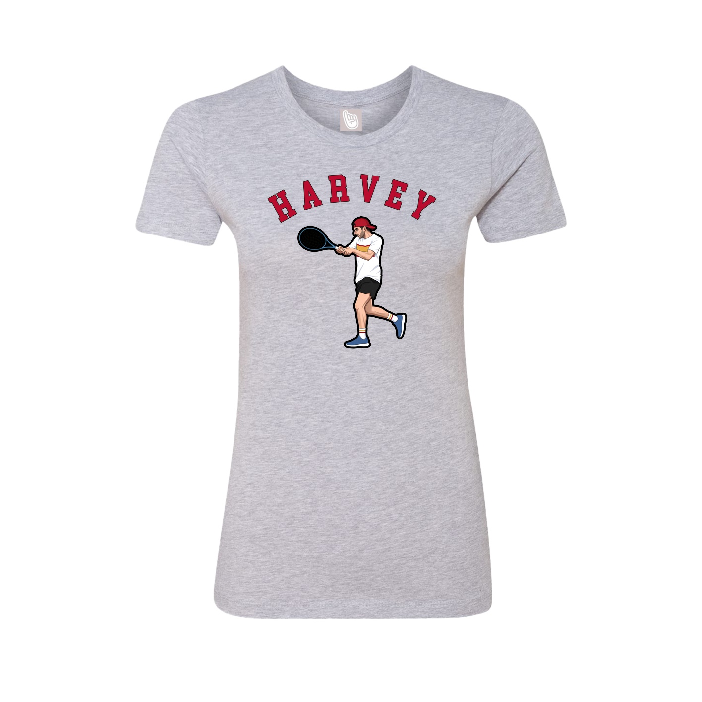 Fitted Women's Tee — Shirsey Arch in Grey