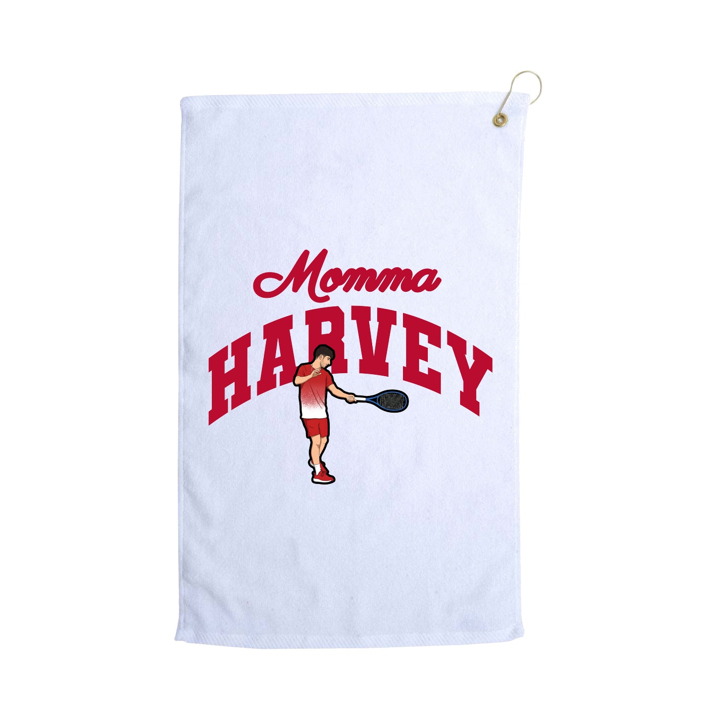 Golf Towel — Mothers Day Arch in White