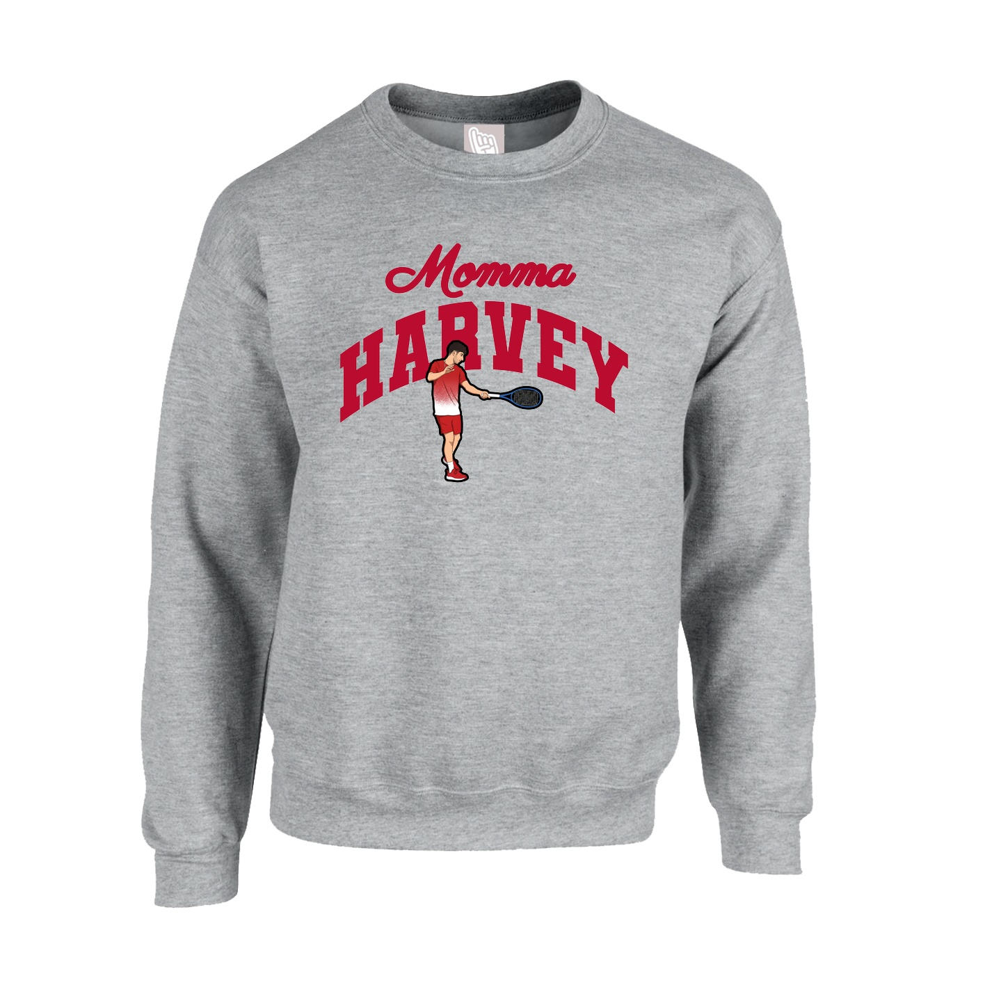 Fleece Crew — Mothers Day Arch in Grey