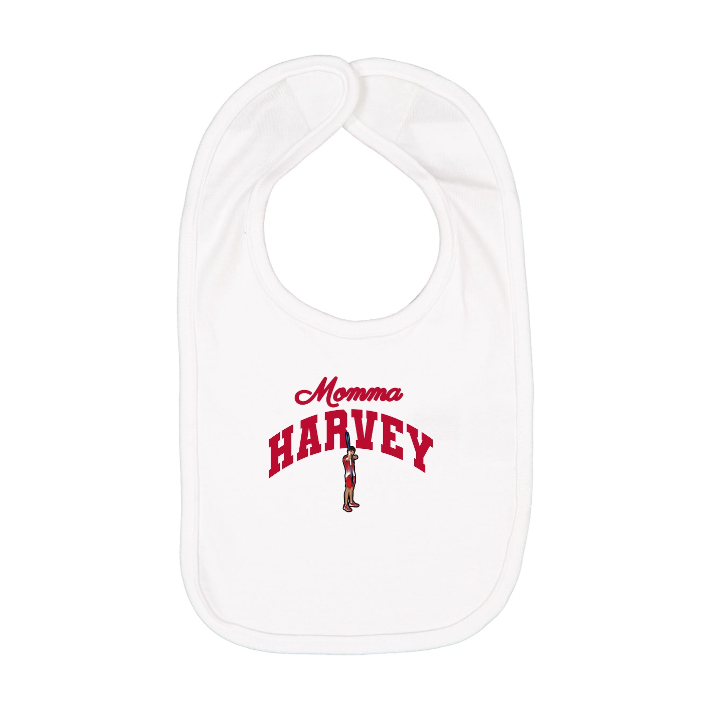 Infant Bib — Mothers Day Arch in White