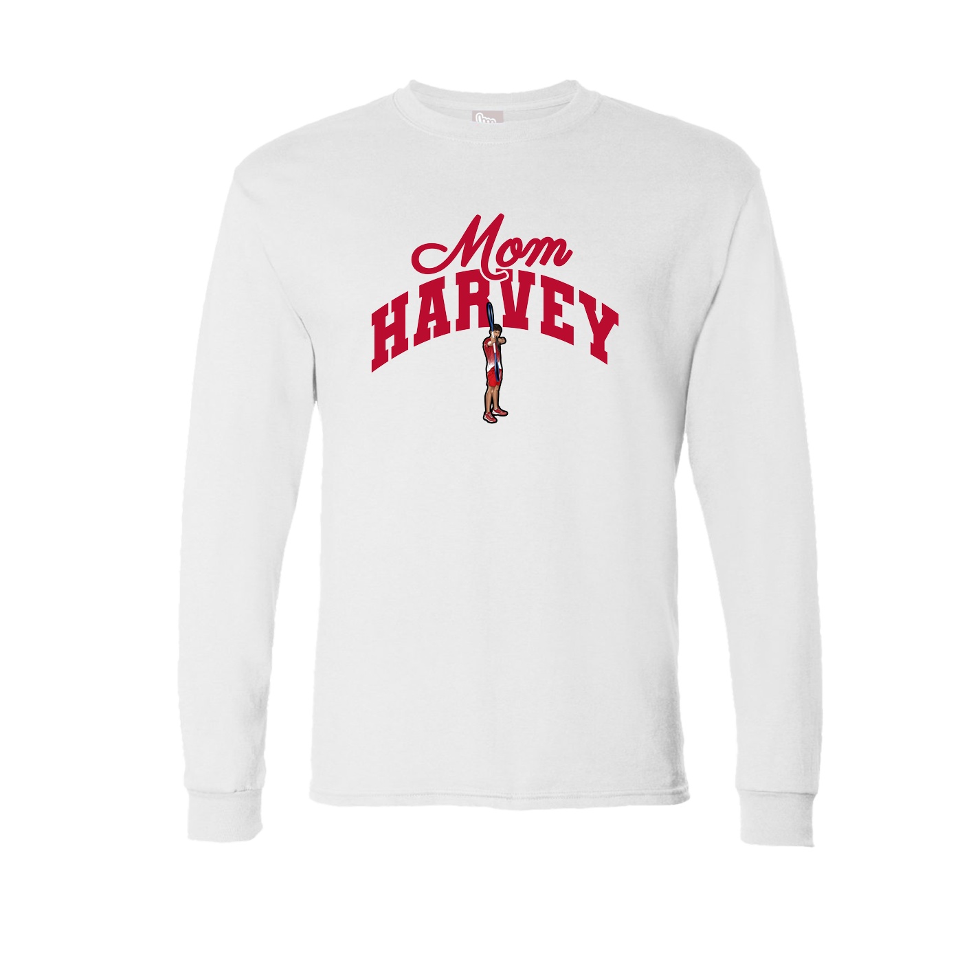 Long Sleeve Tee — Mothers Day Arch in White