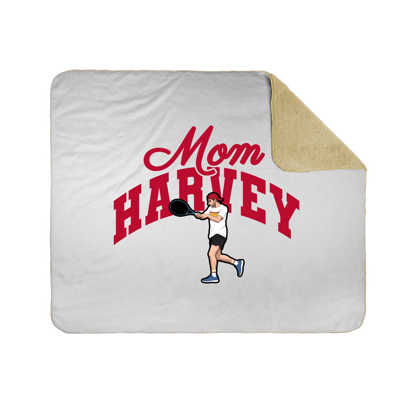 Throw Blanket — Mothers Day Arch in White