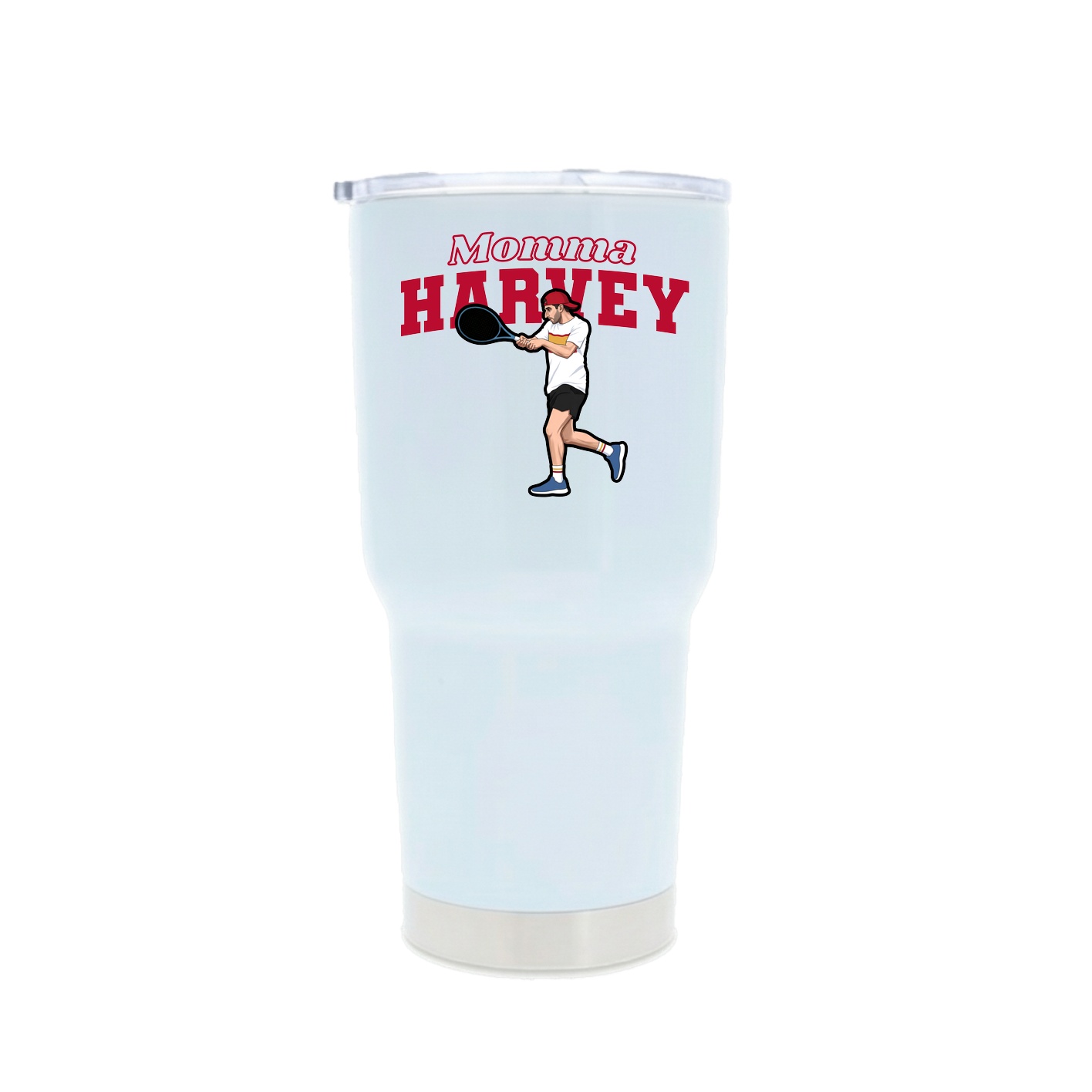 30oz Stainless Steel Tumbler — Mothers Day Block in White