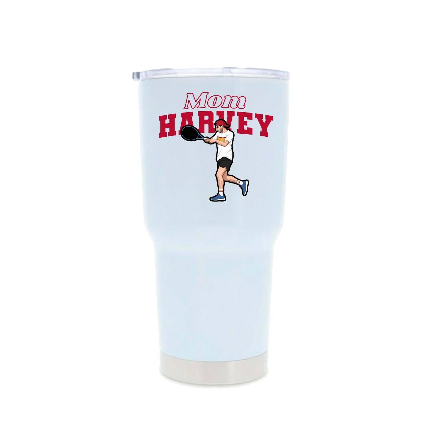 30oz Stainless Steel Tumbler — Mothers Day Block in White