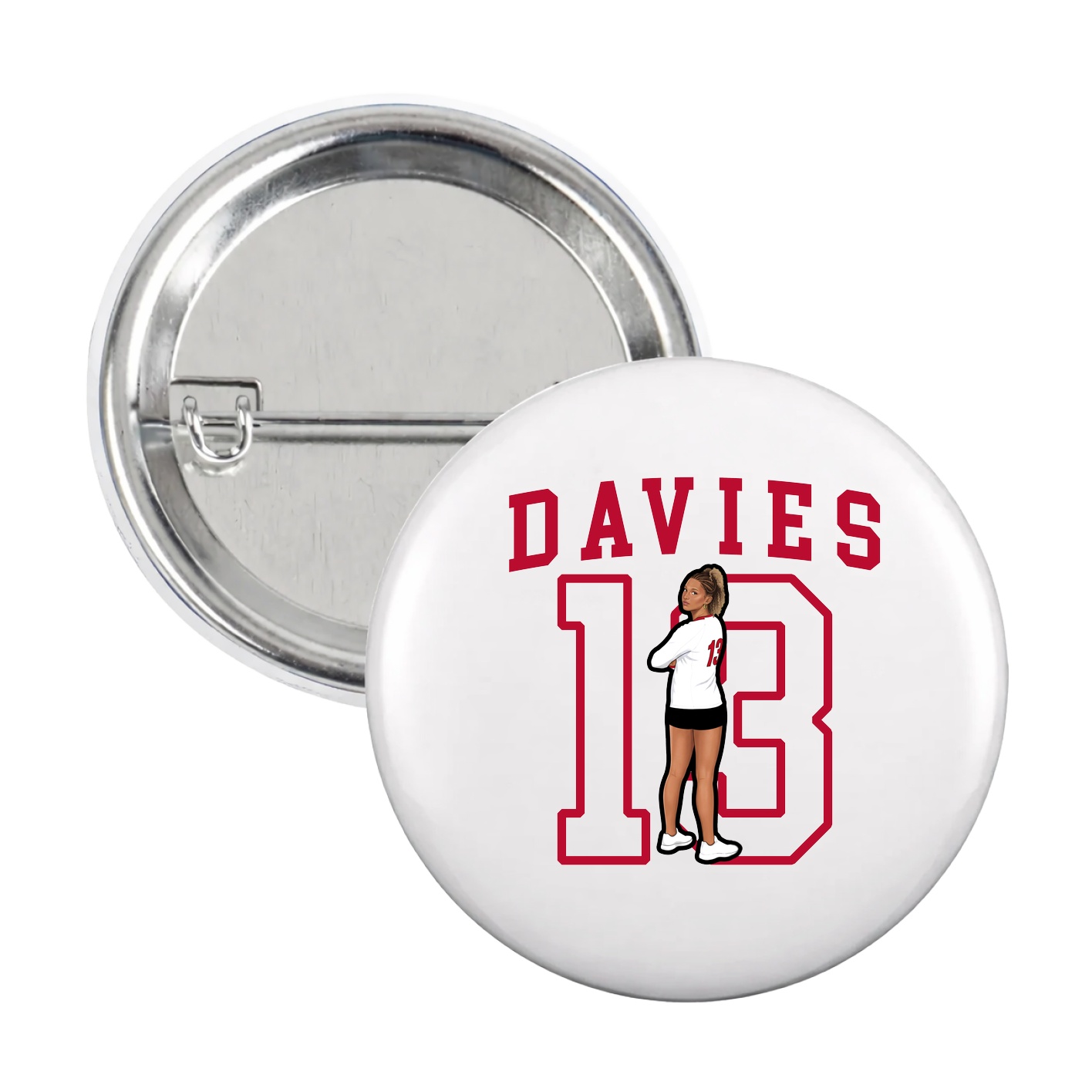 Game Day Button — Shirsey in White