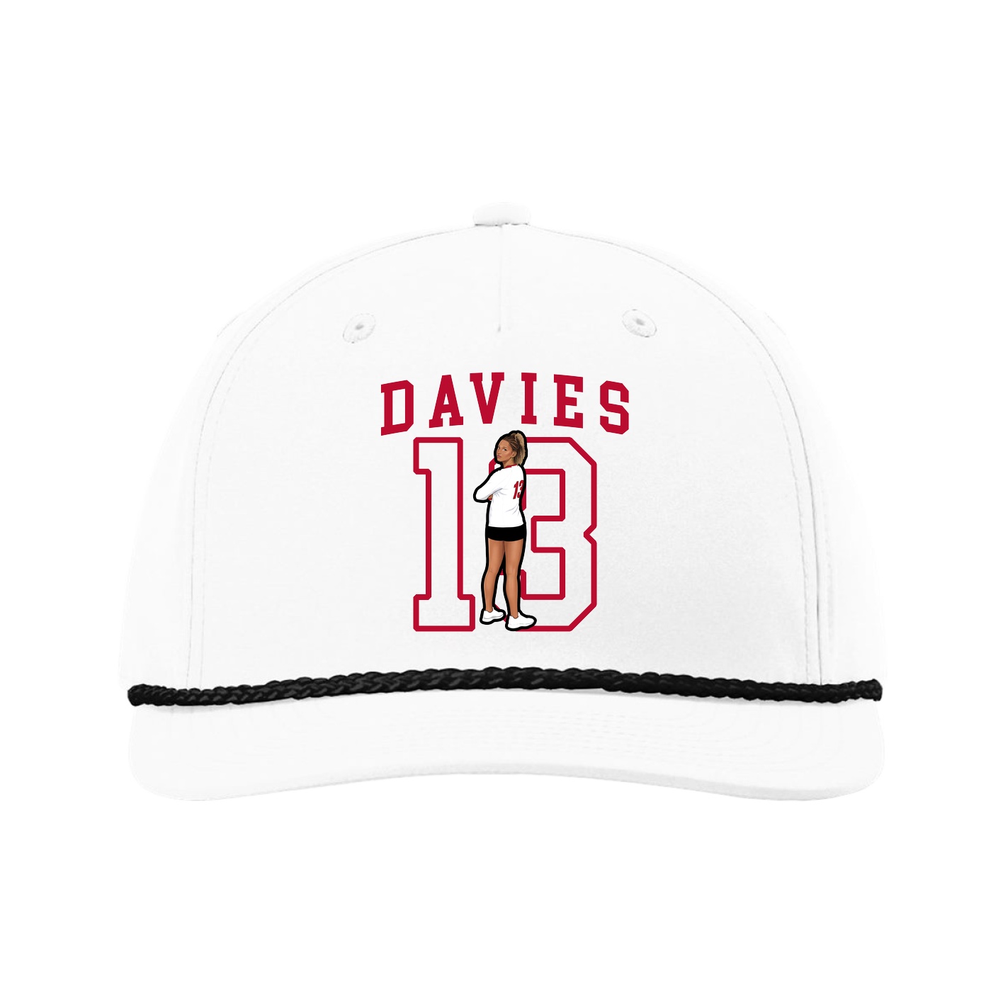 Five-Panel Classic Rope Cap — Shirsey in White