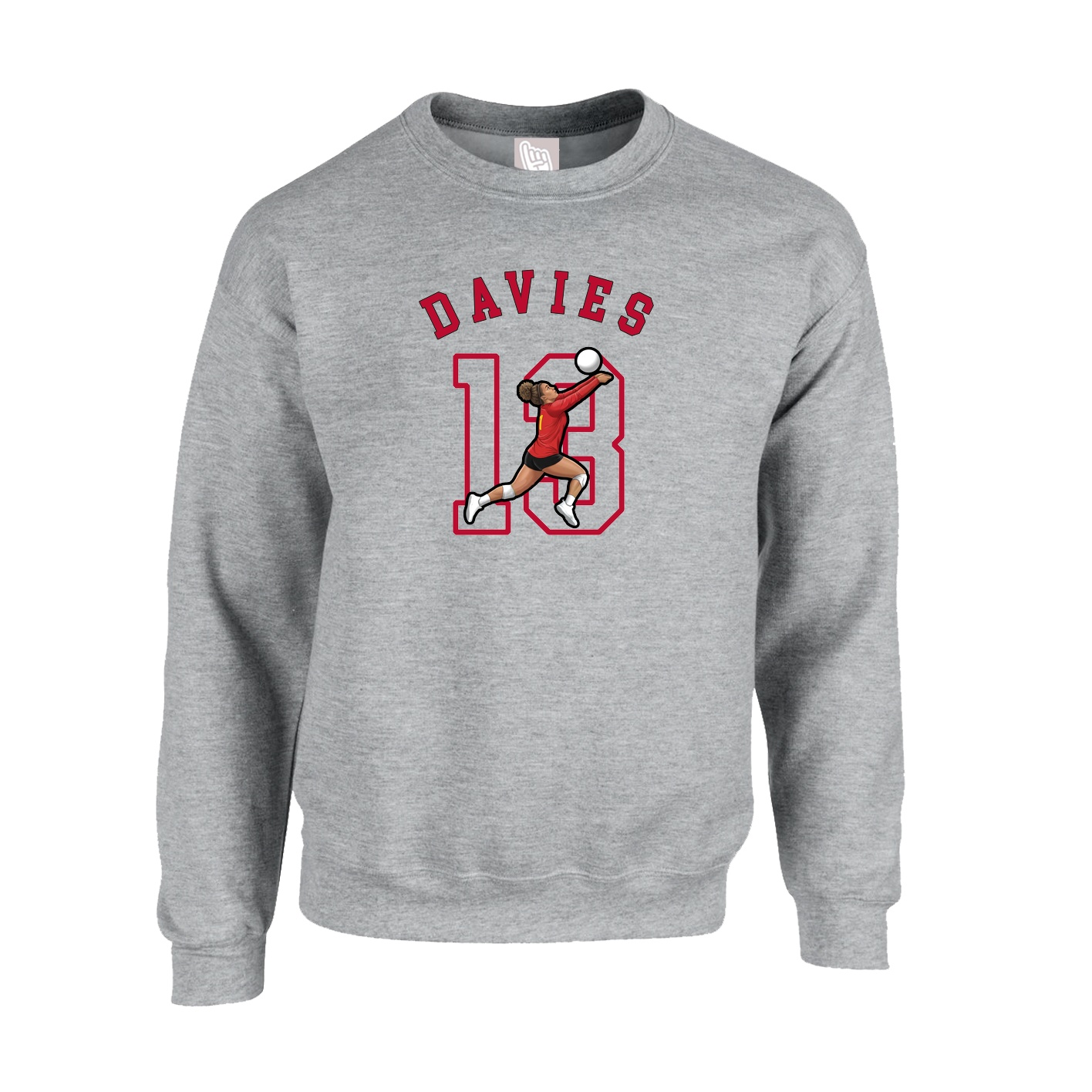 Fleece Crew — Shirsey Arch in Grey