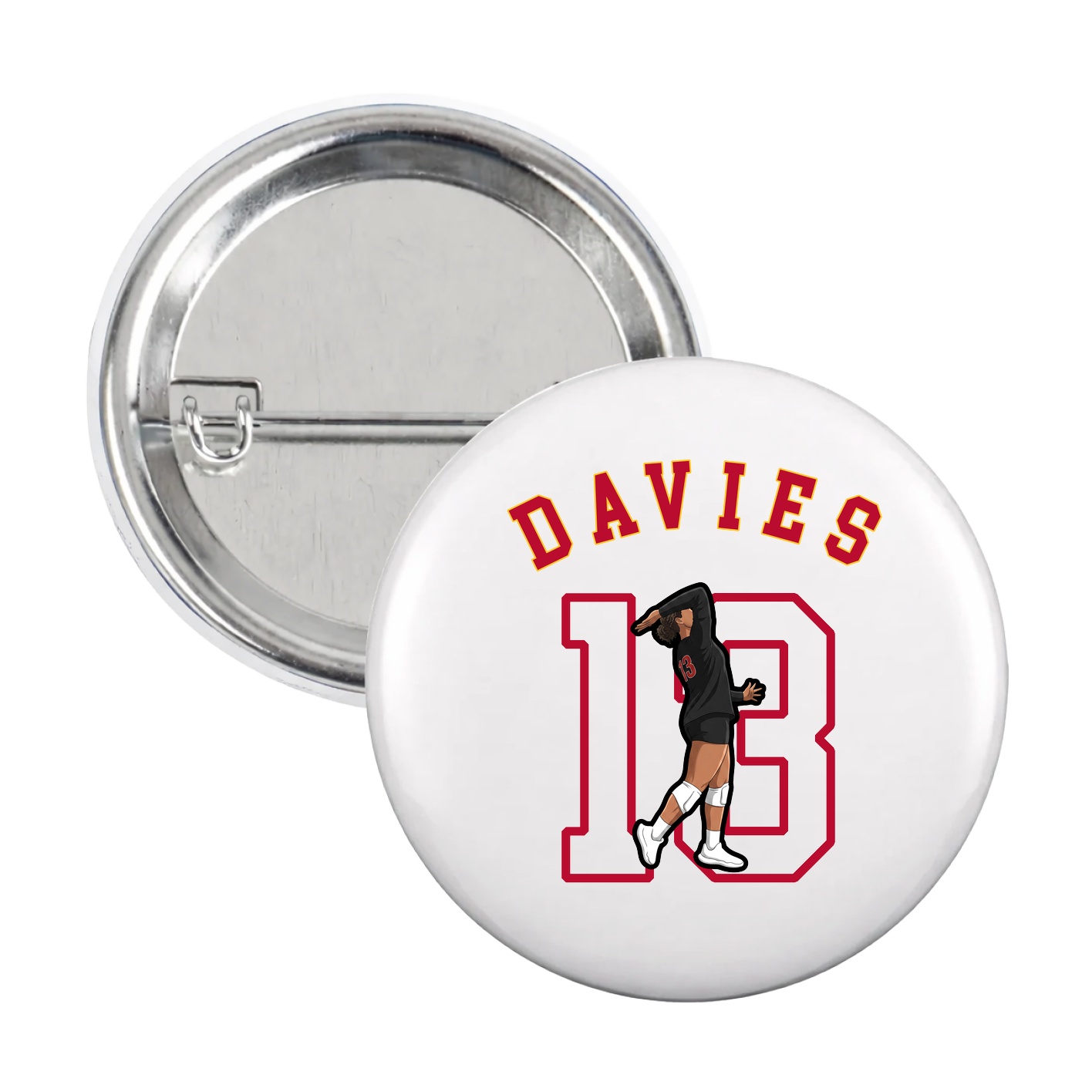 Game Day Button — Shirsey Arch in White