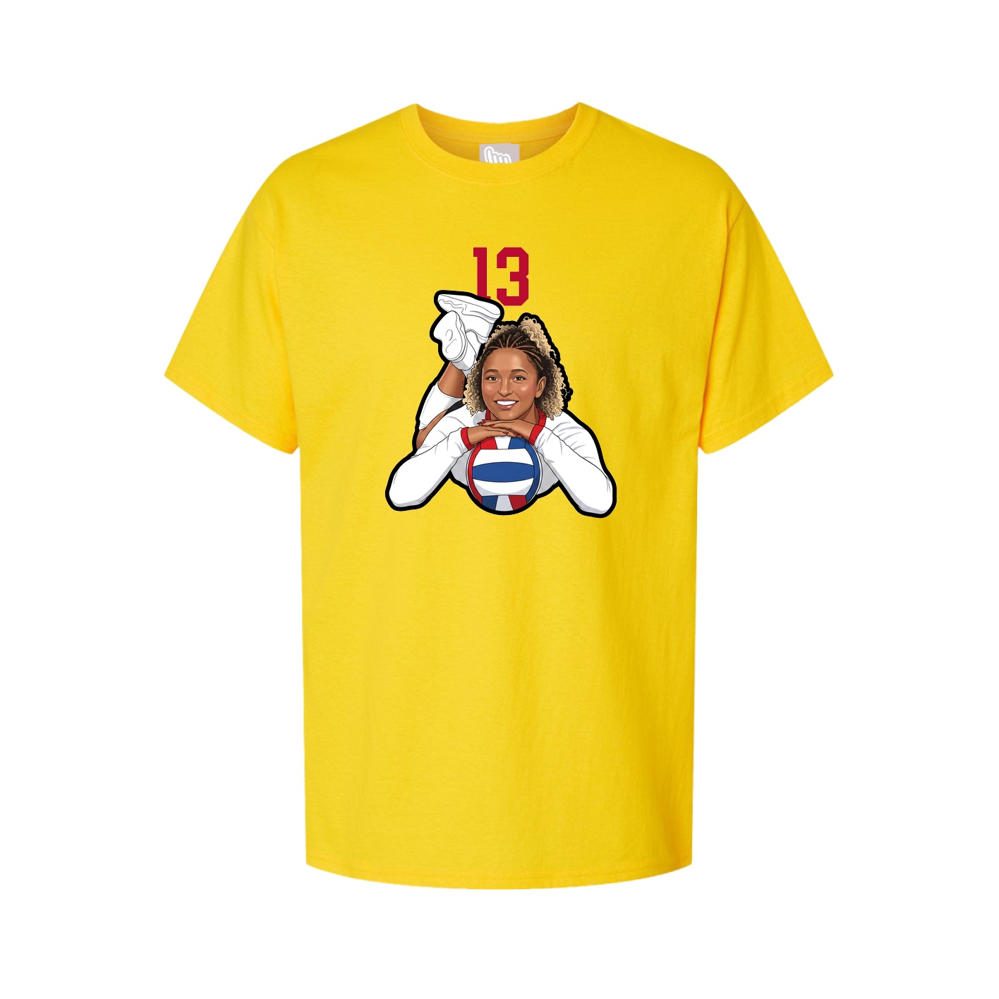 Tee — Number Top in Gold