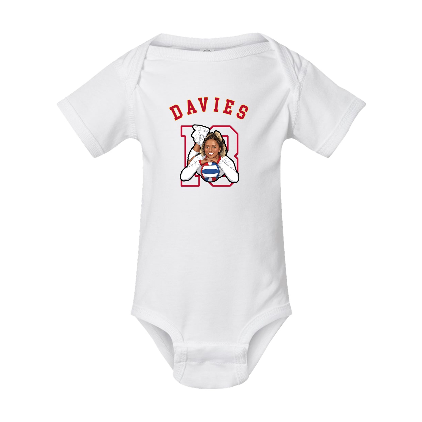 Baby Onesie — Shirsey Arch in White