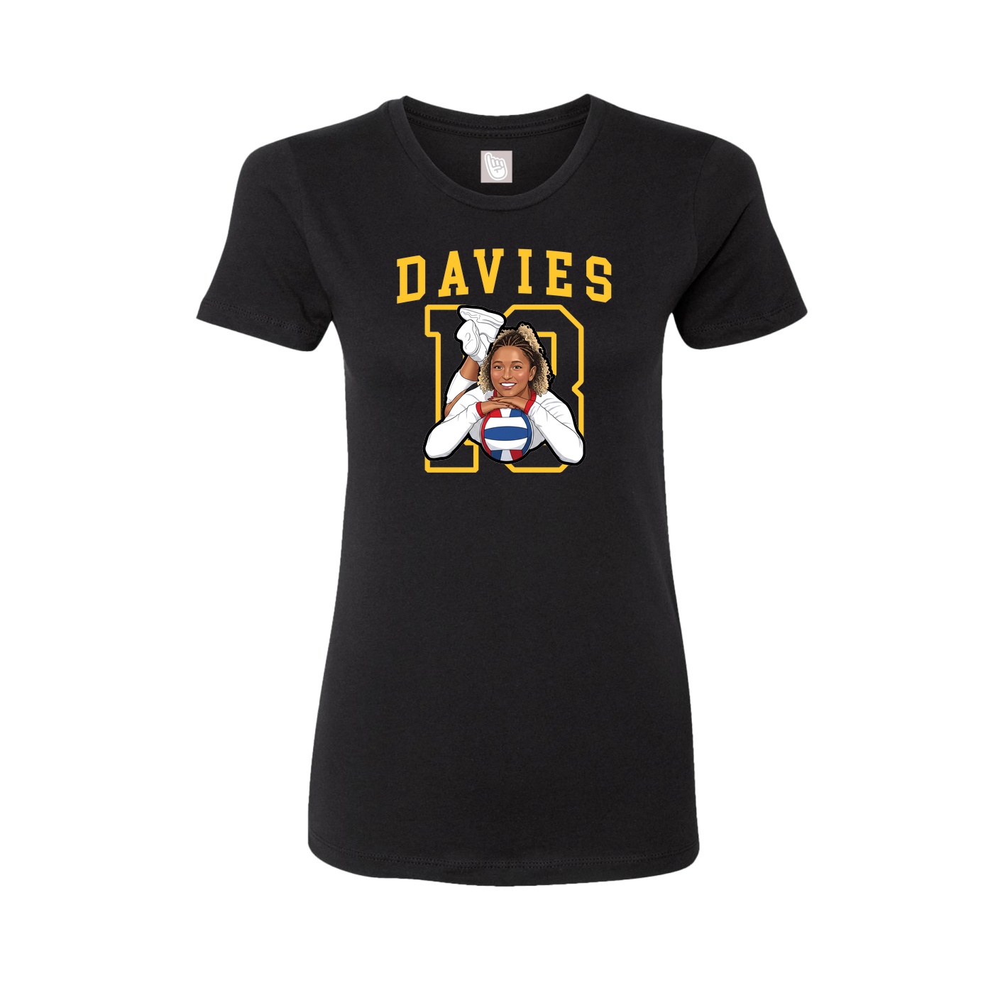 Fitted Women's Tee — Shirsey in Black