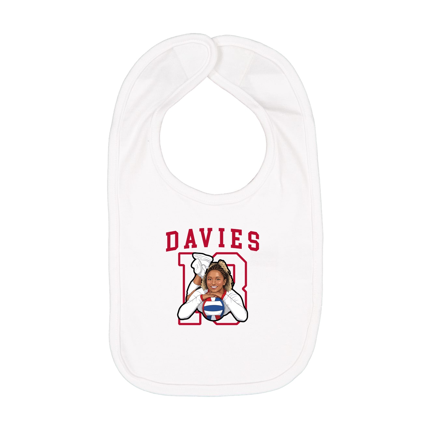 Infant Bib — Shirsey in White