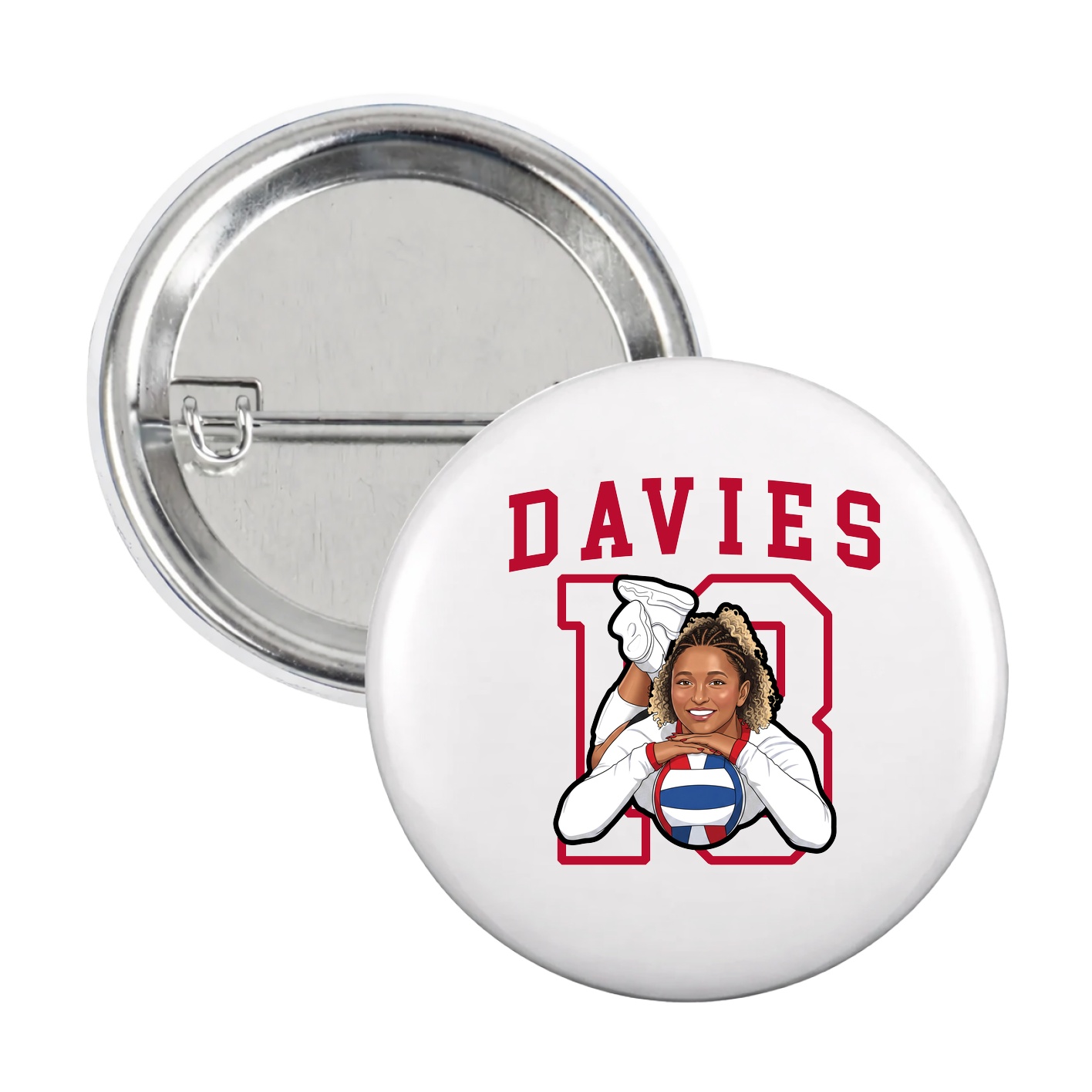 Game Day Button — Shirsey in White