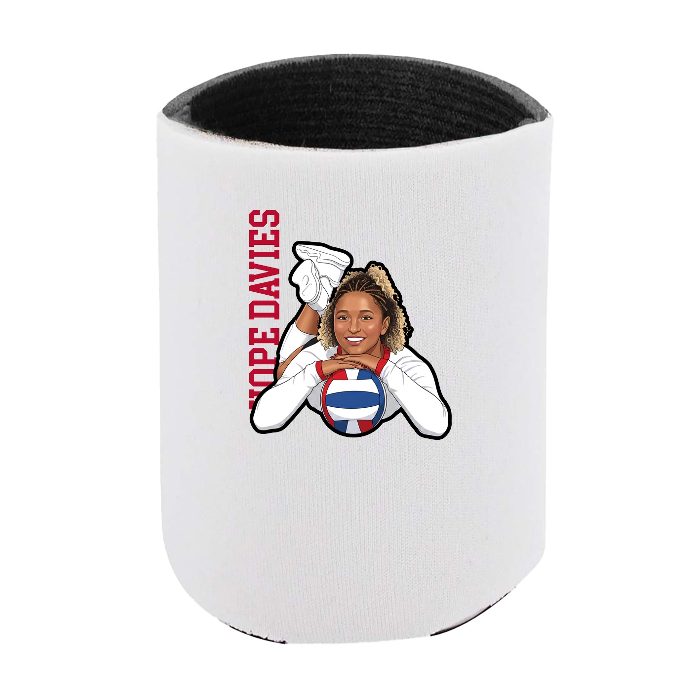 Can Holder — Name Vertical in White