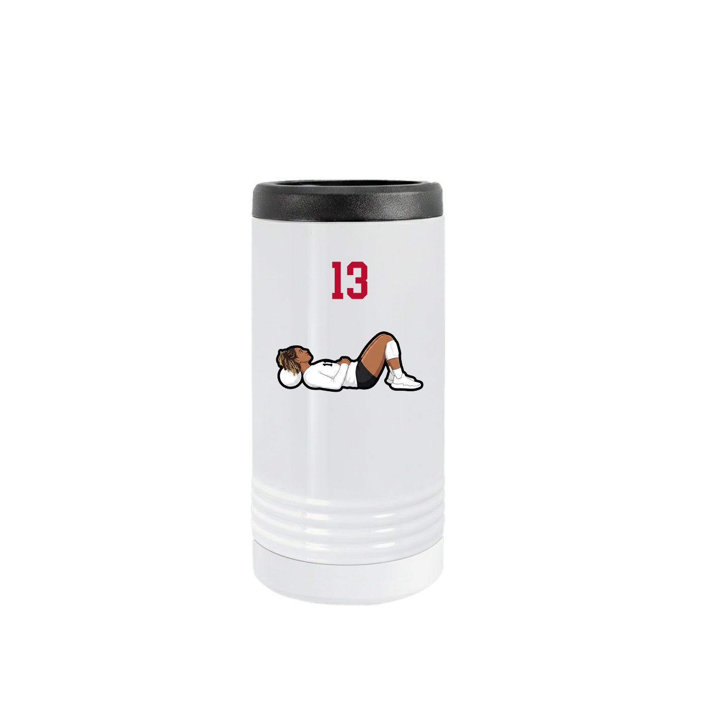 Slim Beverage Holder — Number Top in White