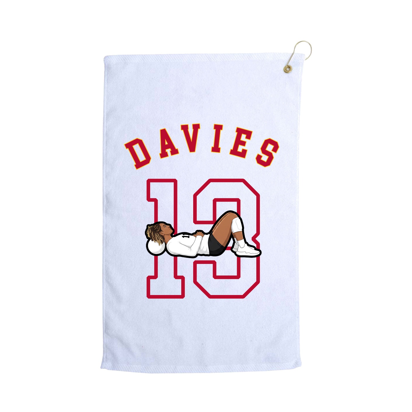 Golf Towel — Shirsey Arch in White
