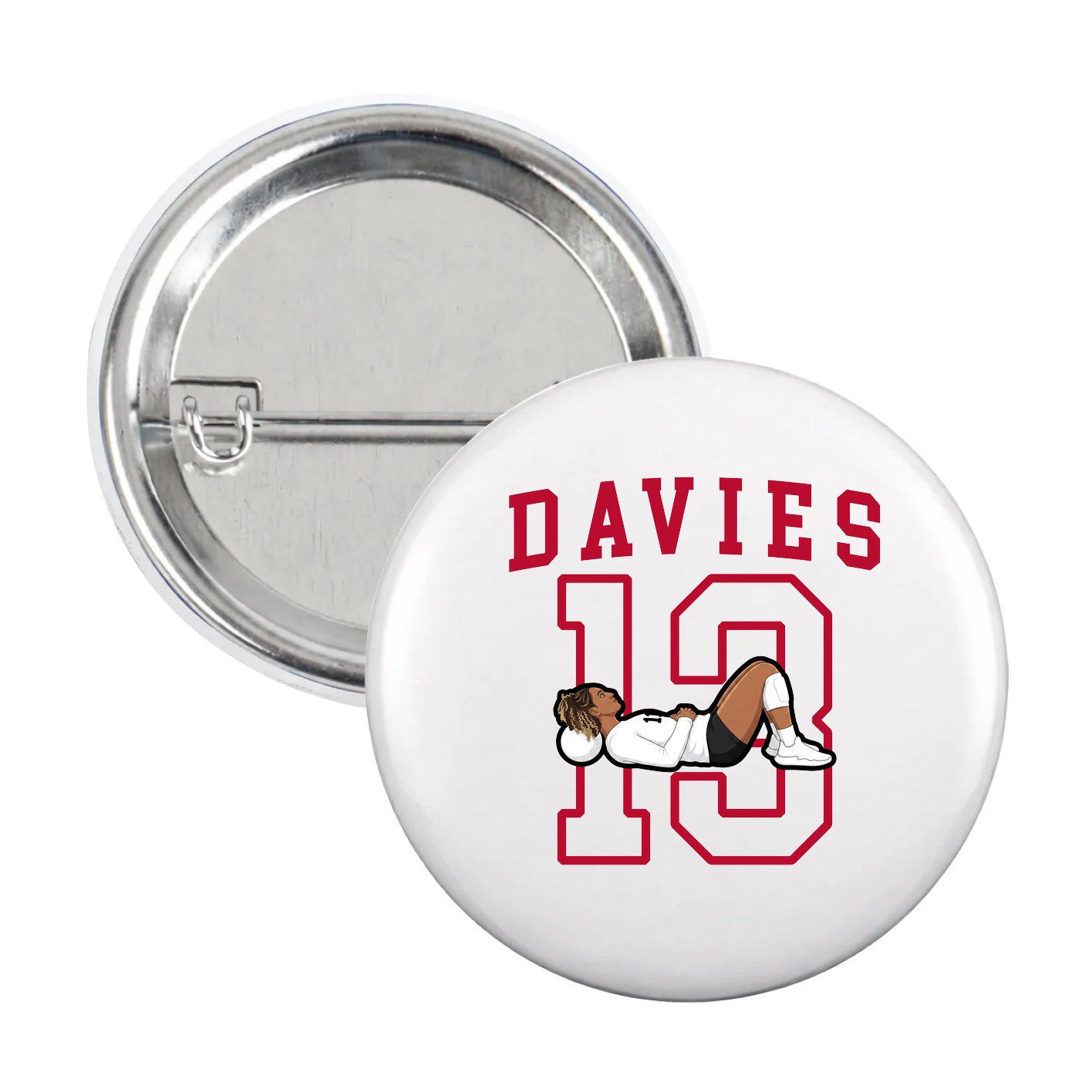 Game Day Button — Shirsey in White