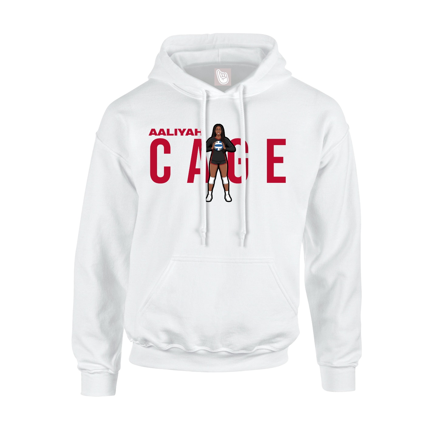 Hoodie — Player Name in White