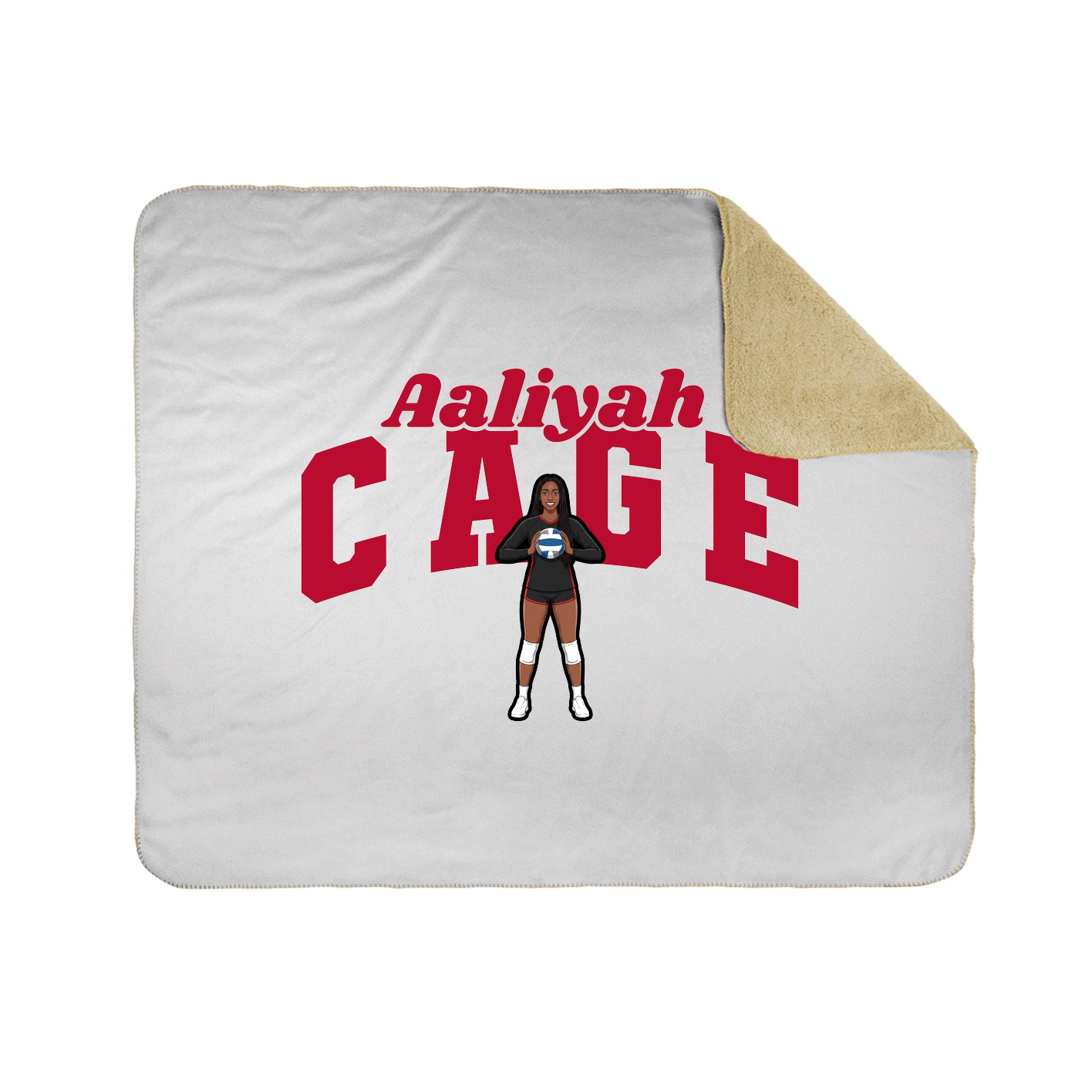 Throw Blanket — Signature Arch in White