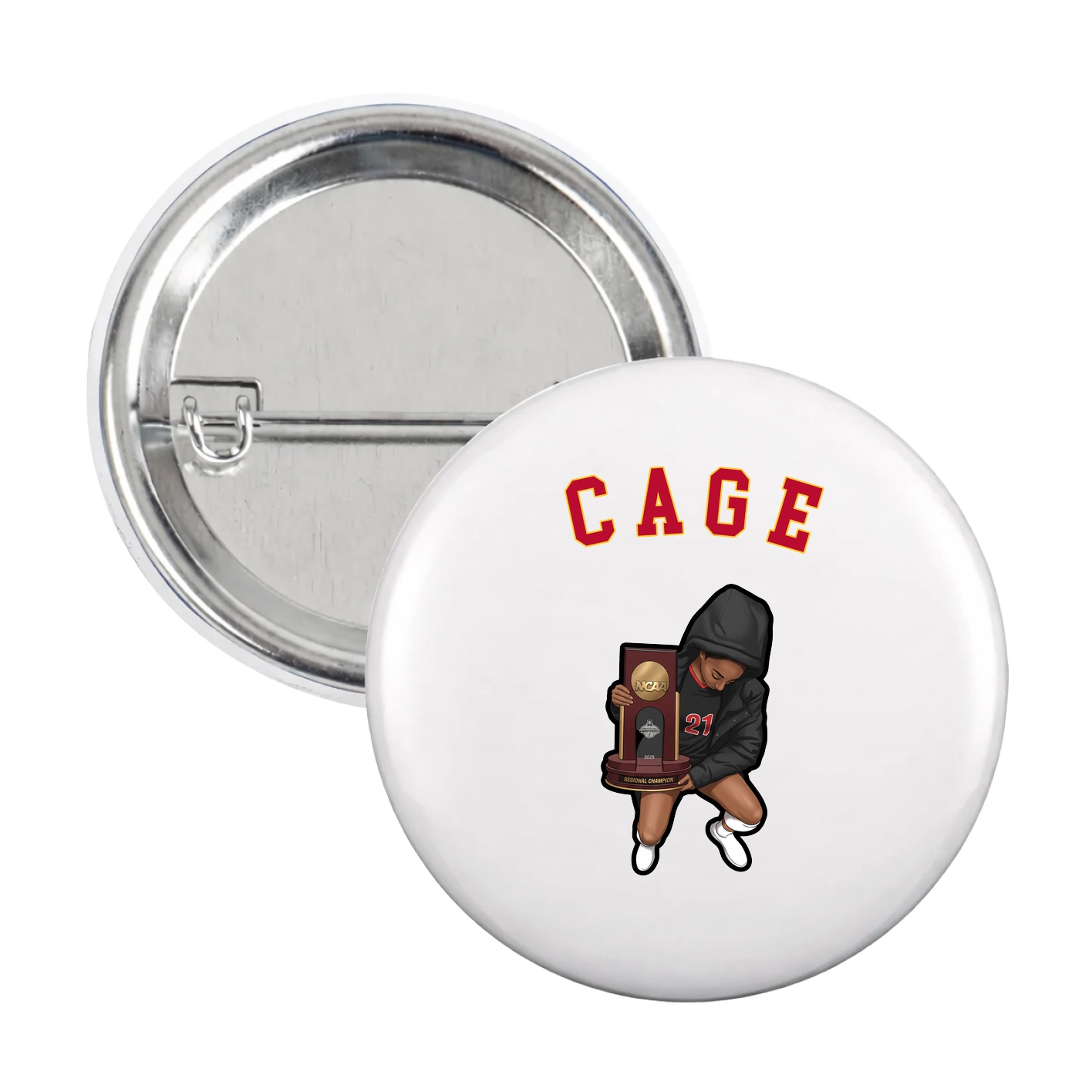 Game Day Button — Shirsey Arch in White