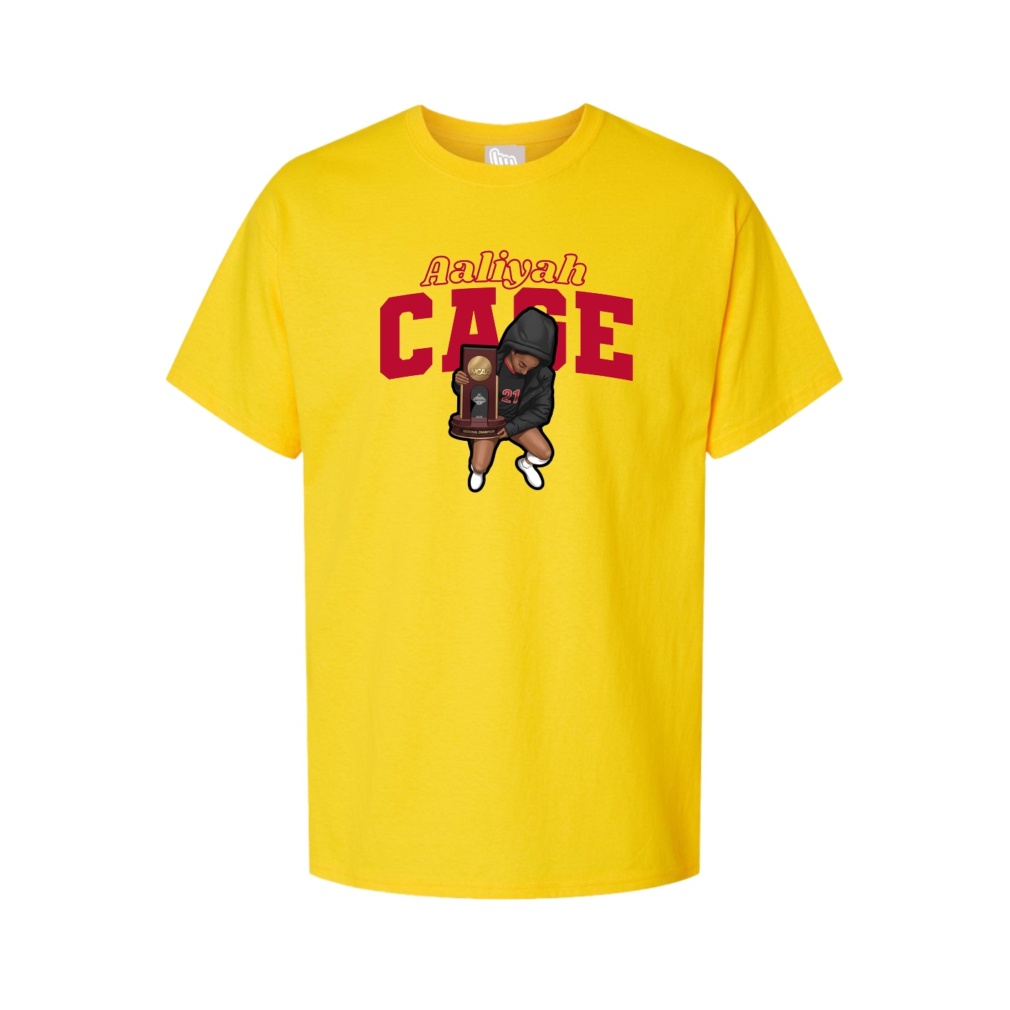 Youth Tee — Name Arch in Gold
