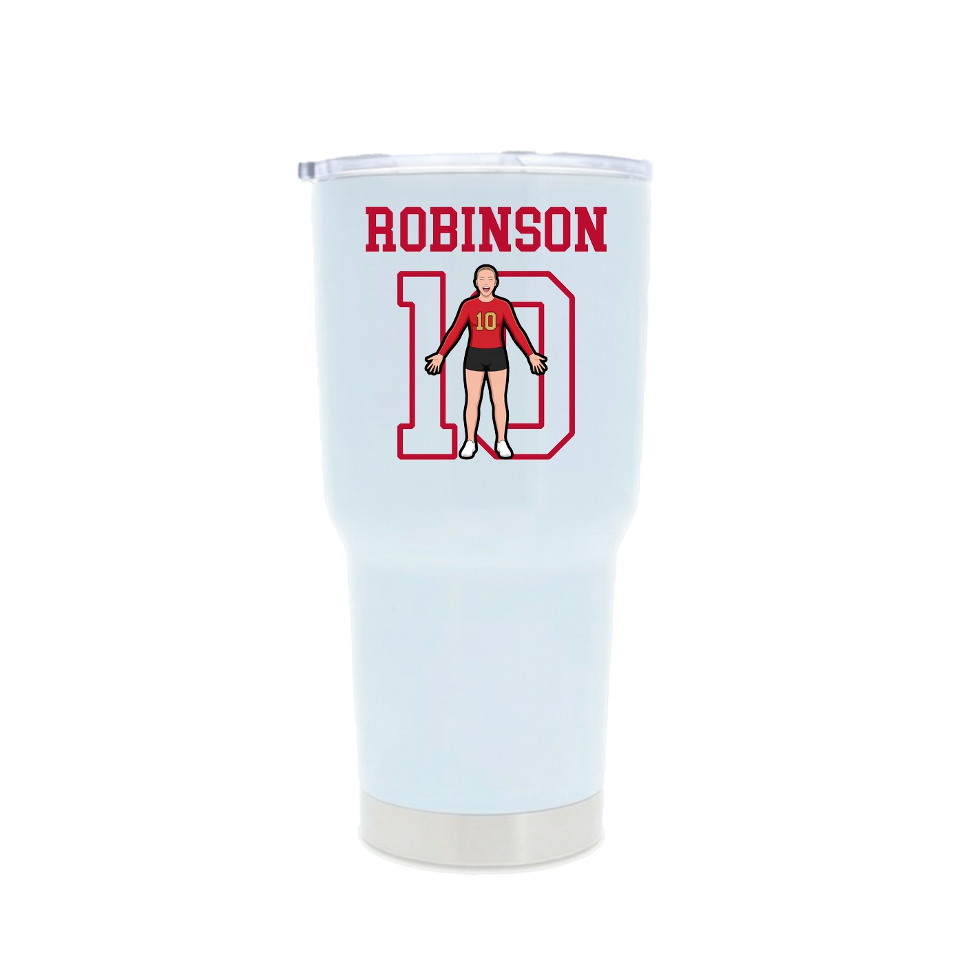 30oz Stainless Steel Tumbler — Shirsey in White