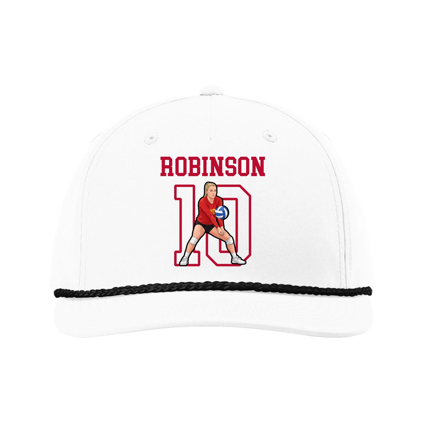 Five-Panel Classic Rope Cap — Shirsey in White
