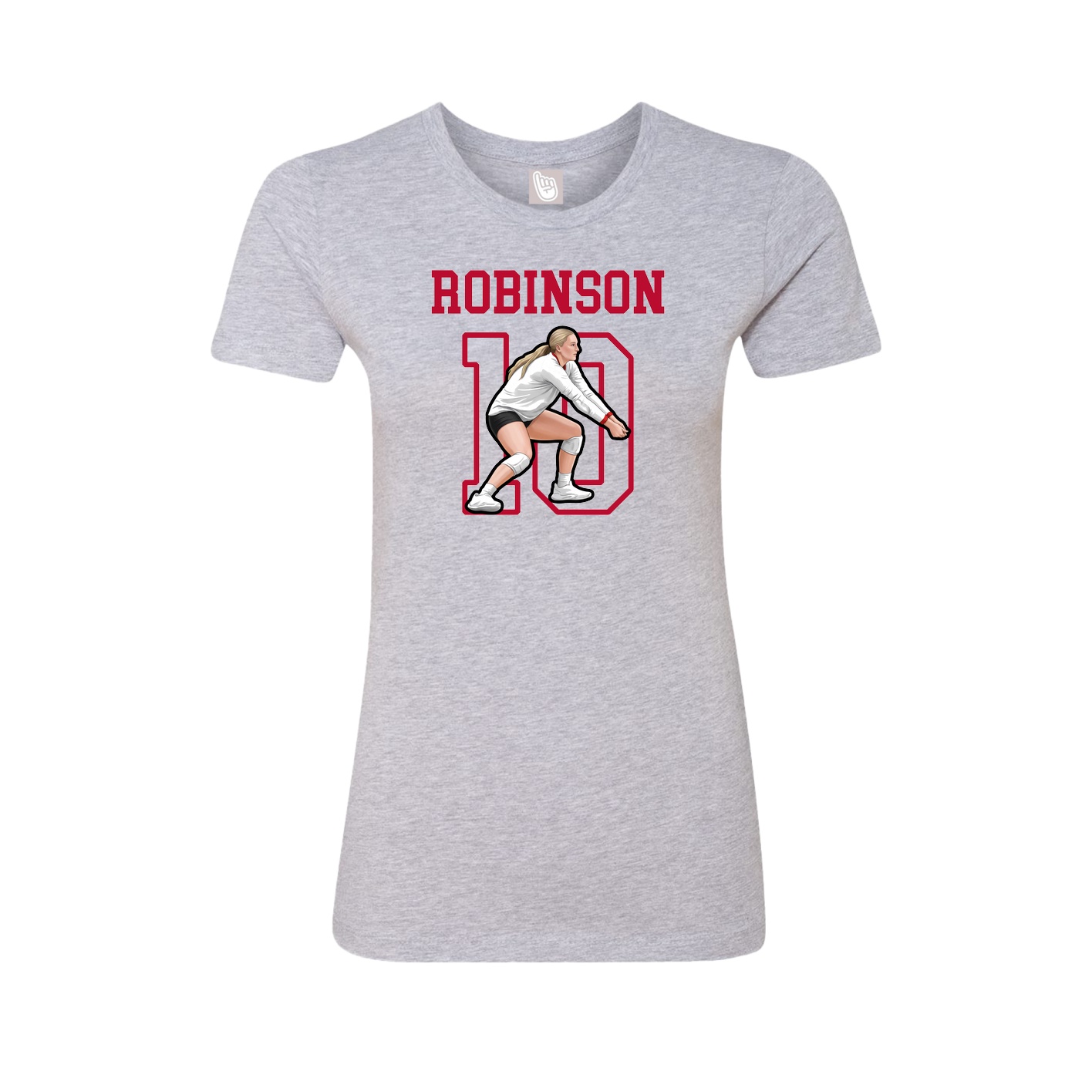 Fitted Women's Tee — Shirsey in Grey