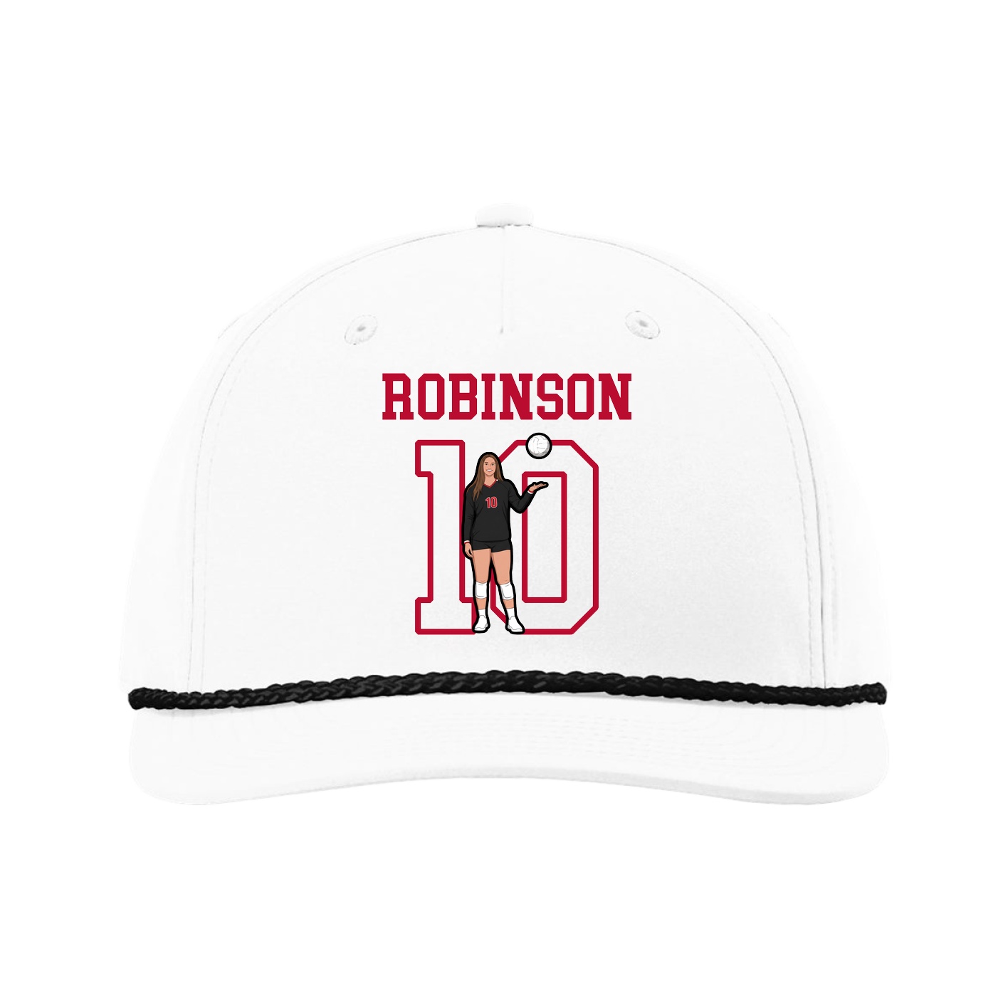Five-Panel Classic Rope Cap — Shirsey in White