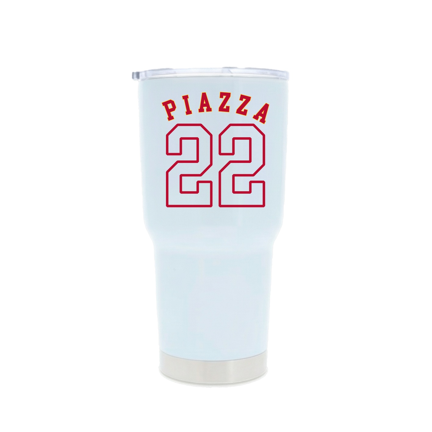 30oz Stainless Steel Tumbler — Shirsey Arch in White