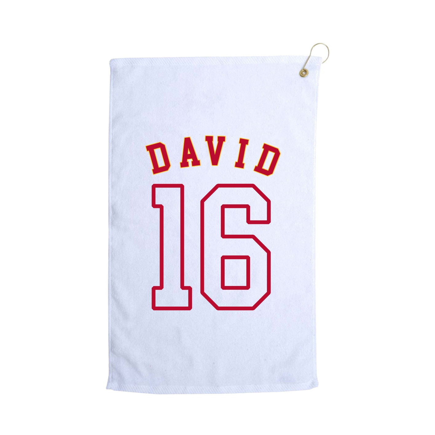 Golf Towel — Shirsey Arch in White