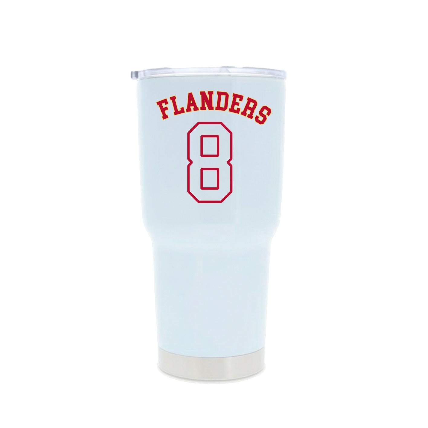 30oz Stainless Steel Tumbler — Shirsey Arch in White
