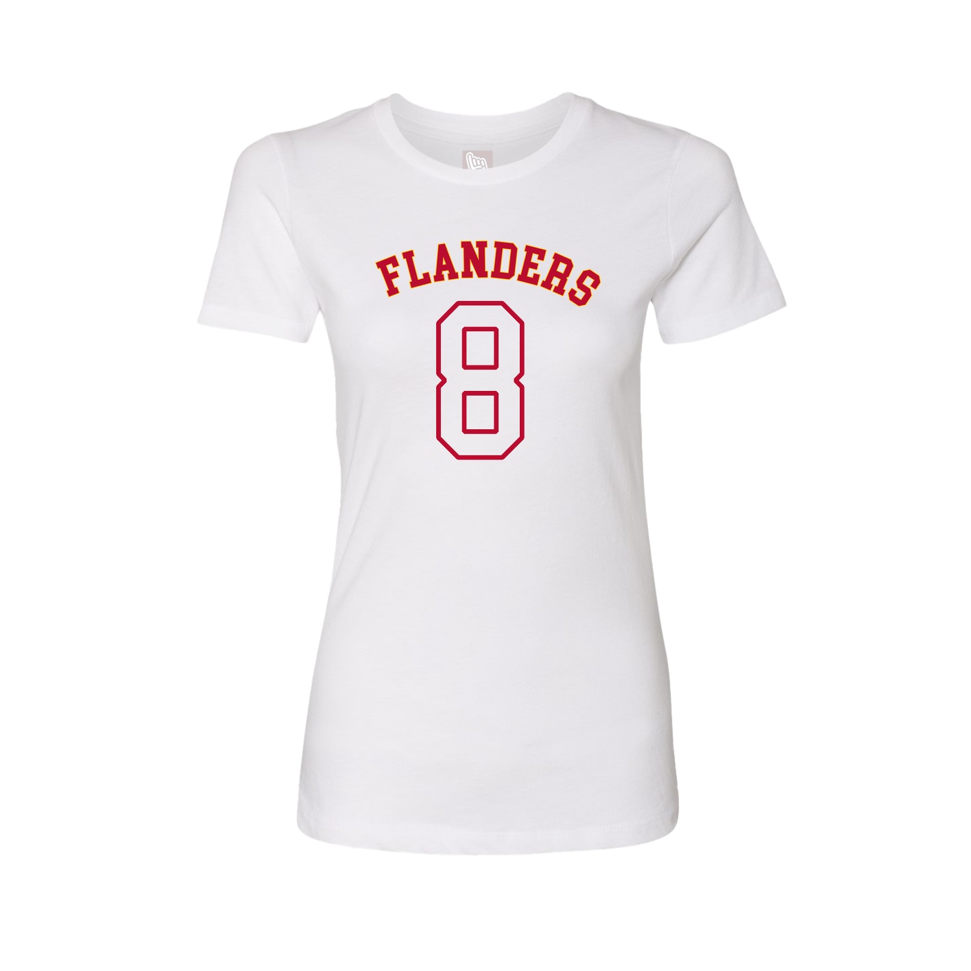 Fitted Women's Tee — Shirsey Arch in White