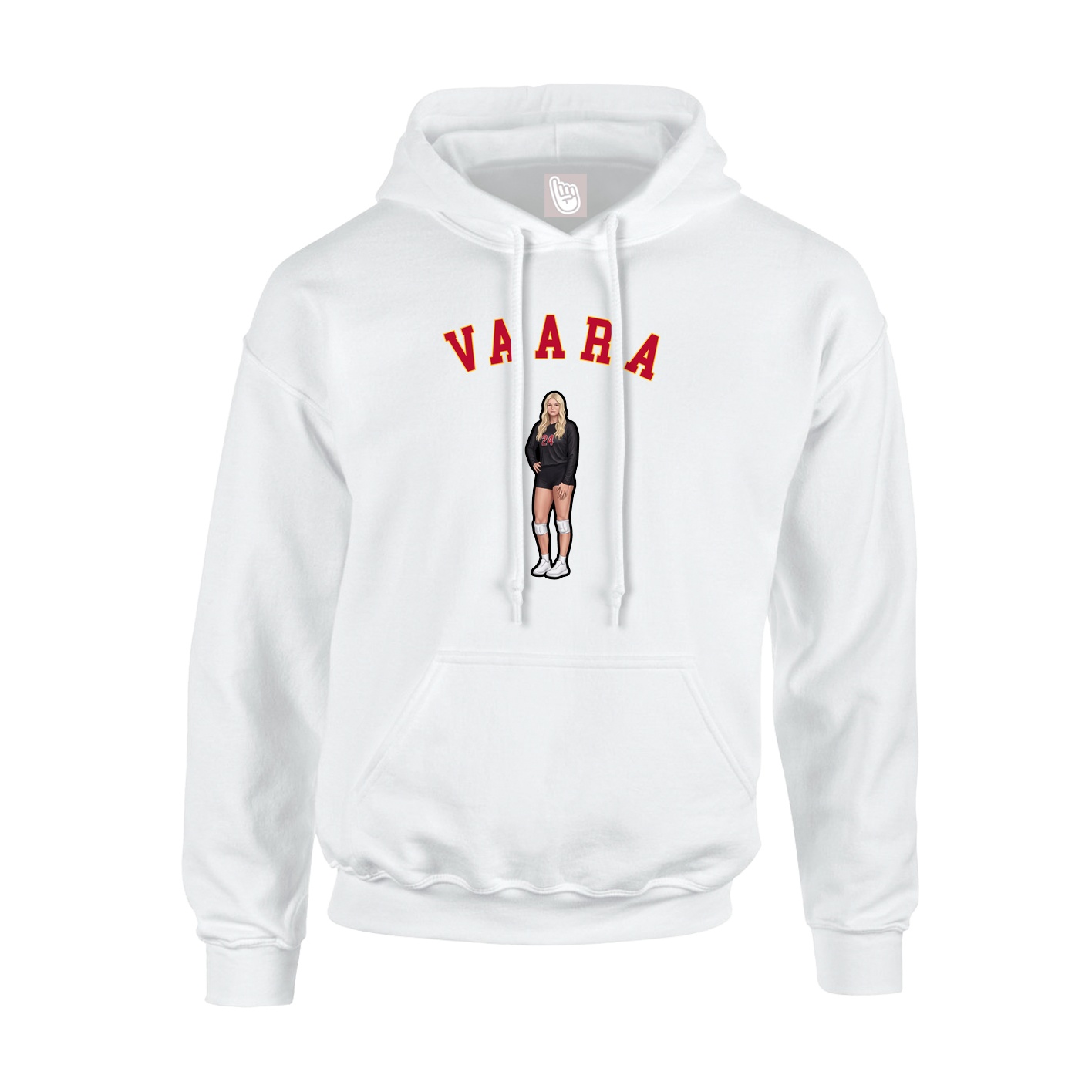 Youth Hoodie — Shirsey Arch in White