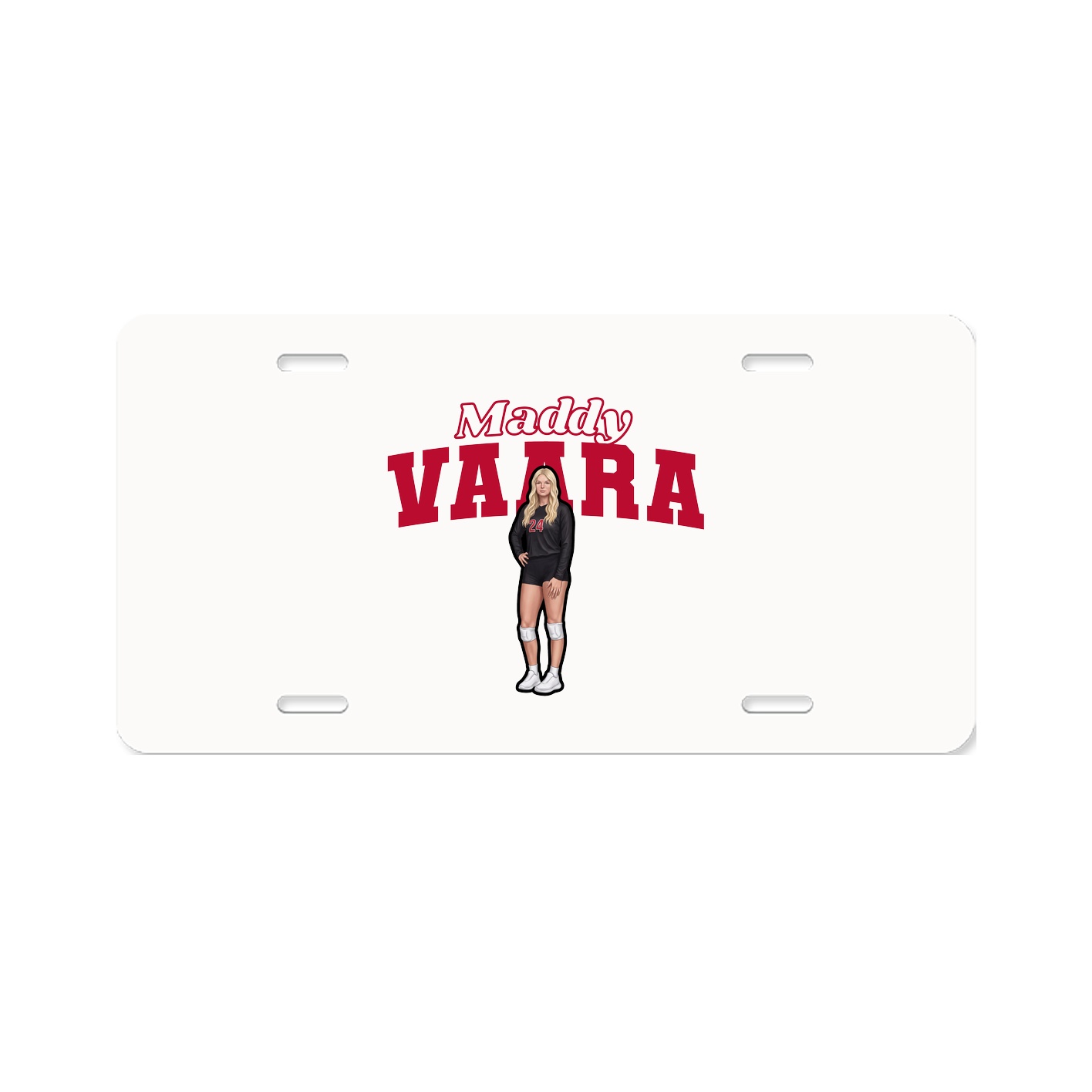 License Plate — Name Arch in Classic