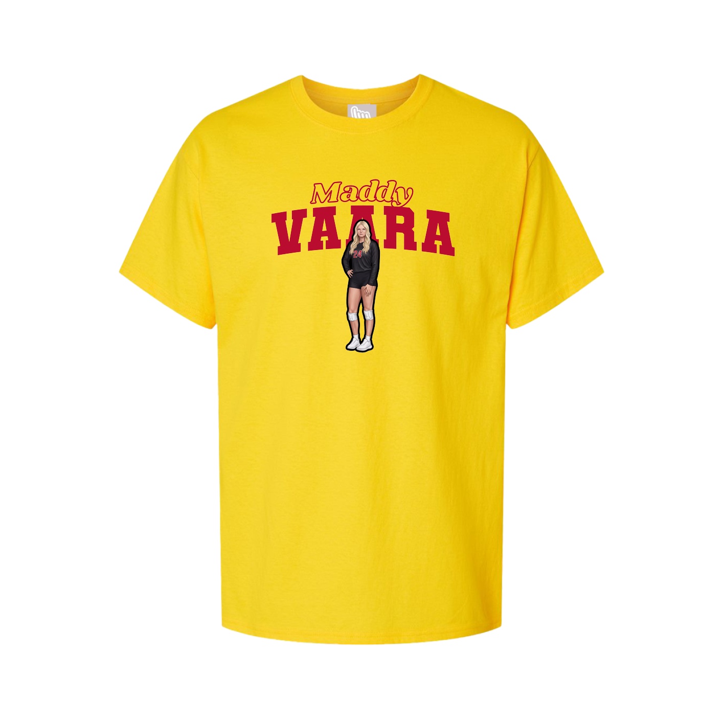 Youth Tee — Name Arch in Gold