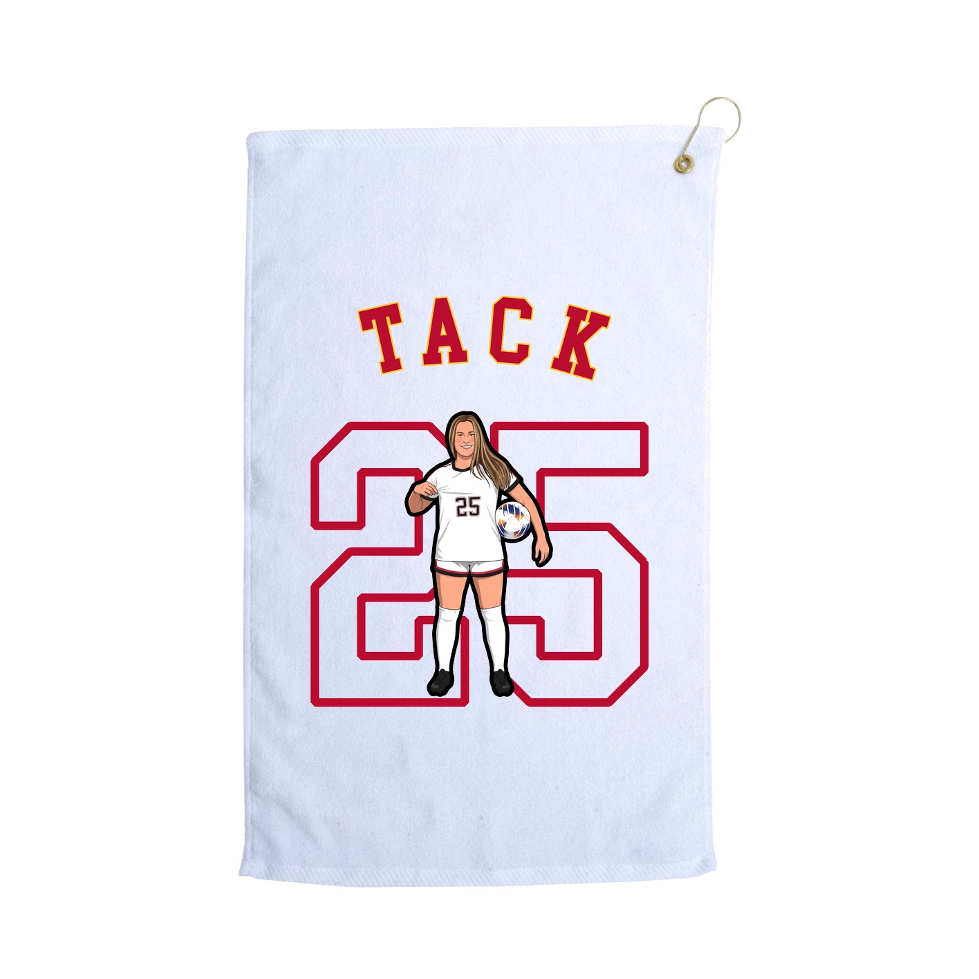 Golf Towel — Shirsey Arch in White