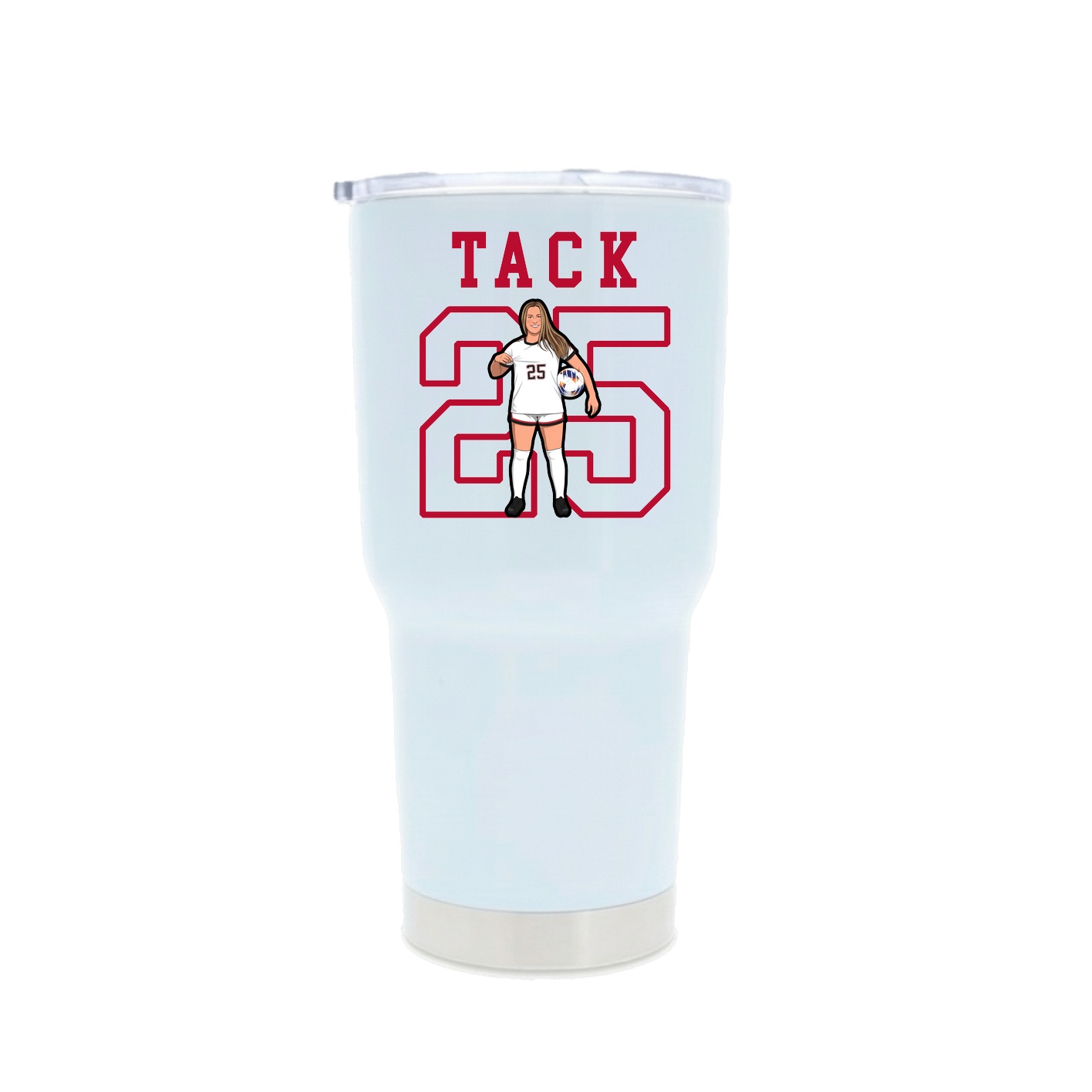 30oz Stainless Steel Tumbler — Shirsey in White