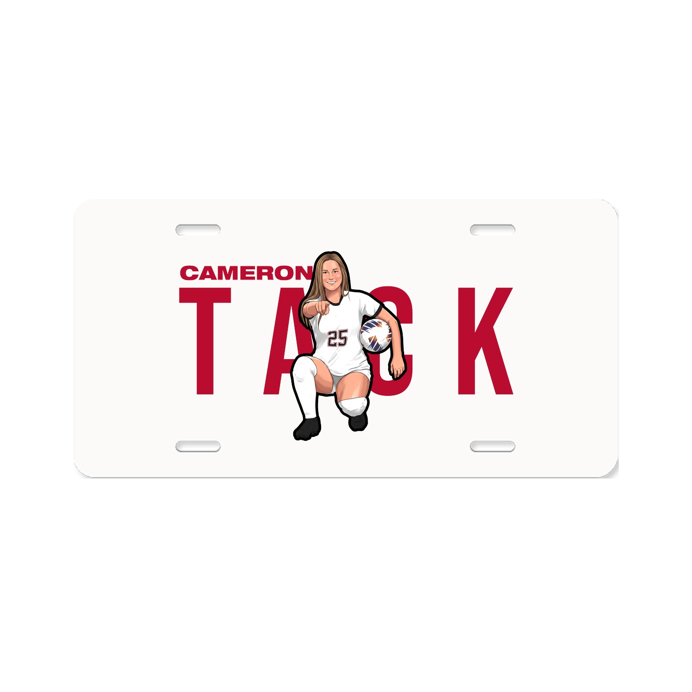 License Plate — Player Name in Classic