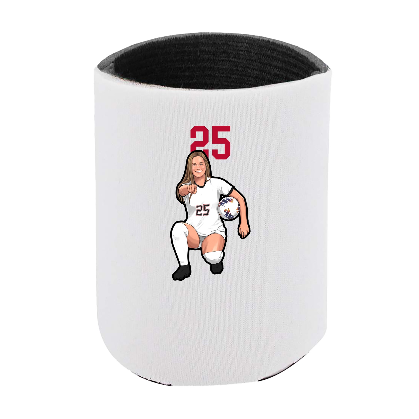 Can Holder — Number Top in White