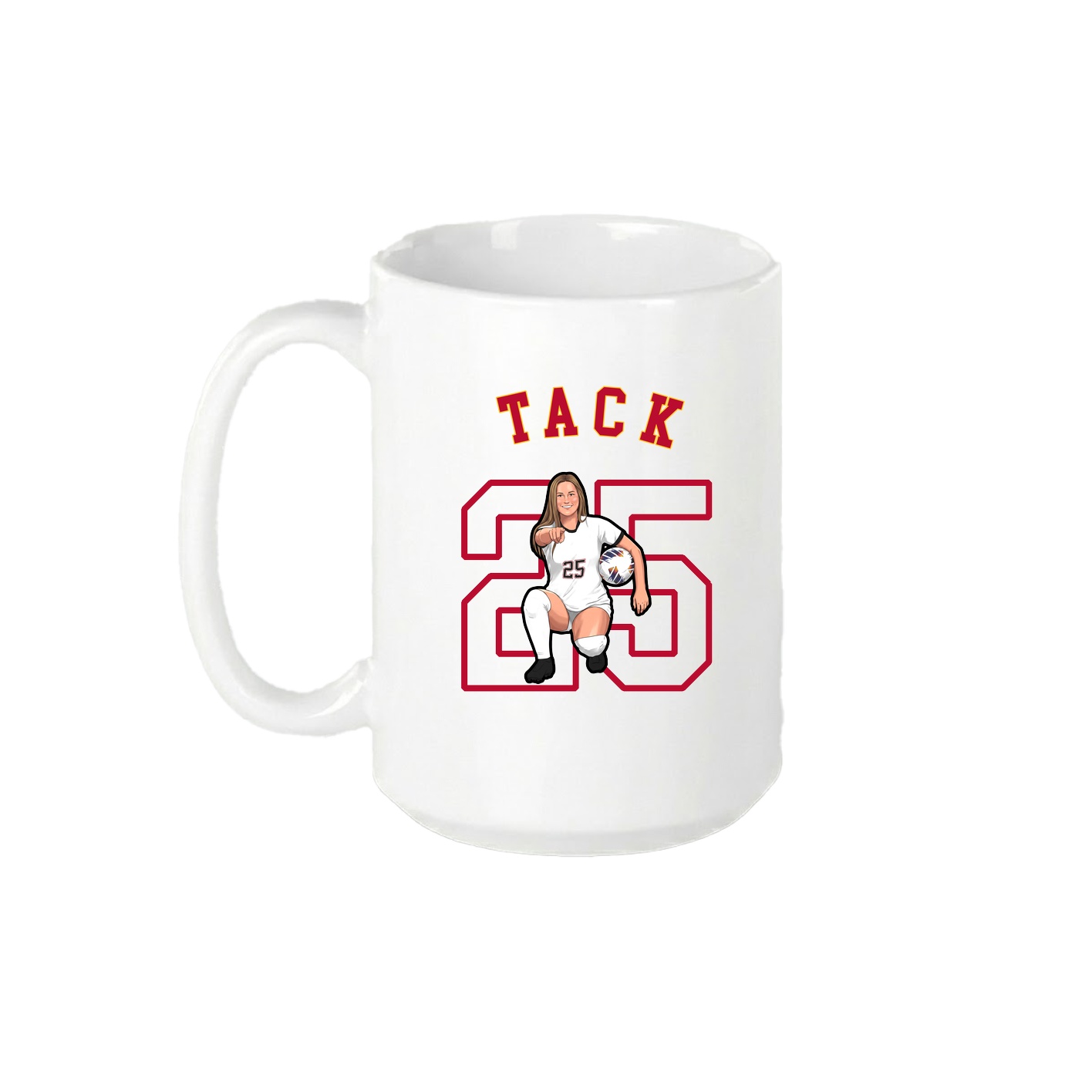 15oz Coffee Mug — Shirsey Arch in White