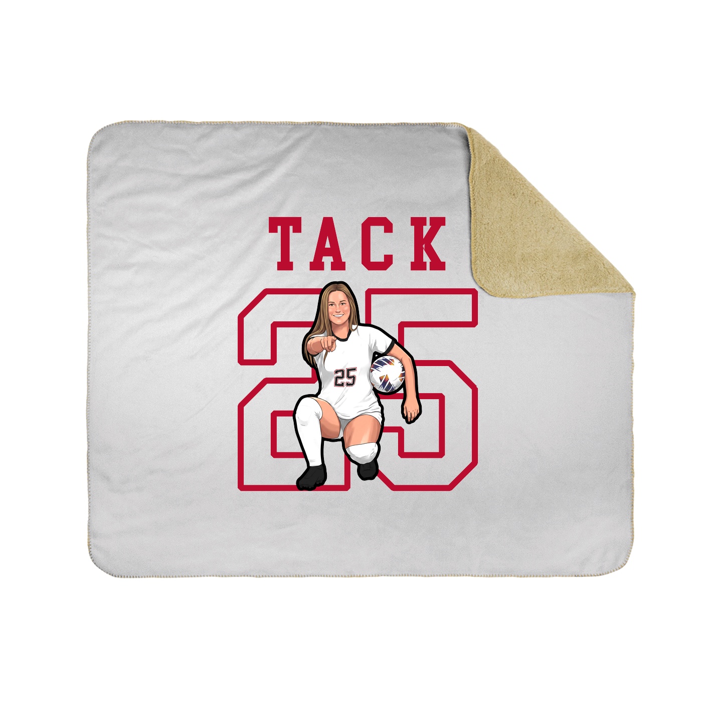 Throw Blanket — Shirsey in White