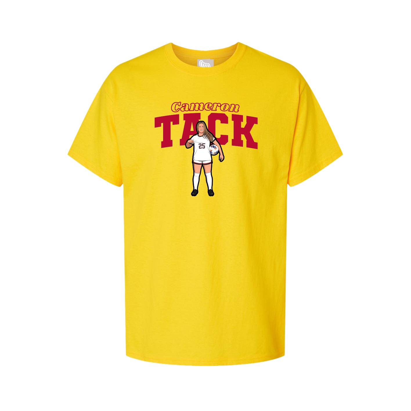 Youth Tee — Name Arch in Gold
