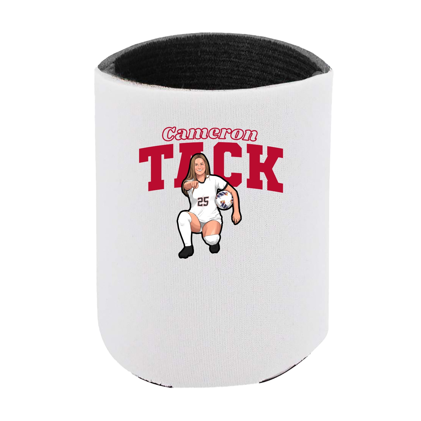 Can Holder — Name Arch in White